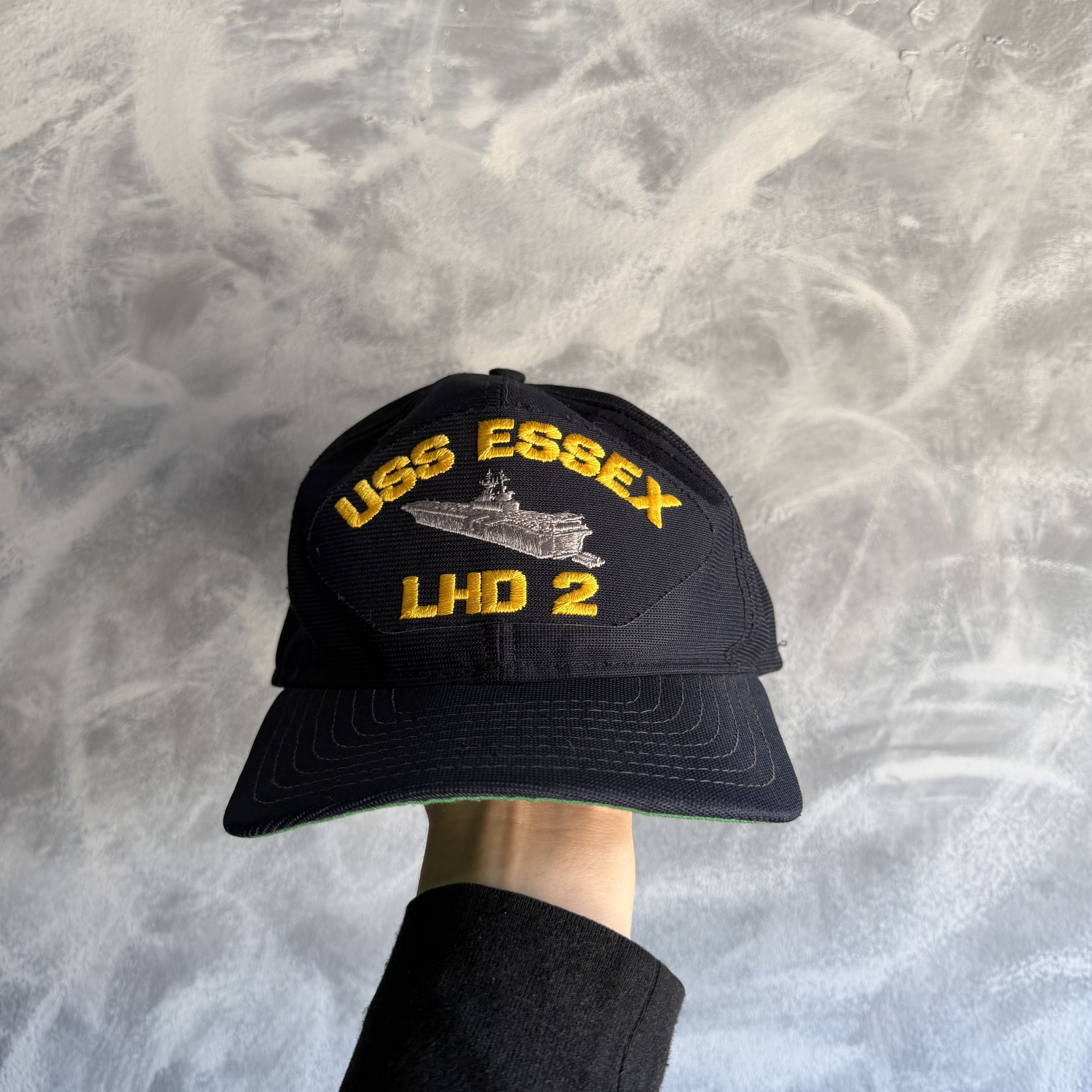 New Era Vtg USS ESSEX LHD 2 NAVY SHIP HAT Cap USA New Era Snapback Size ONE SIZE - 1 Thumbnail