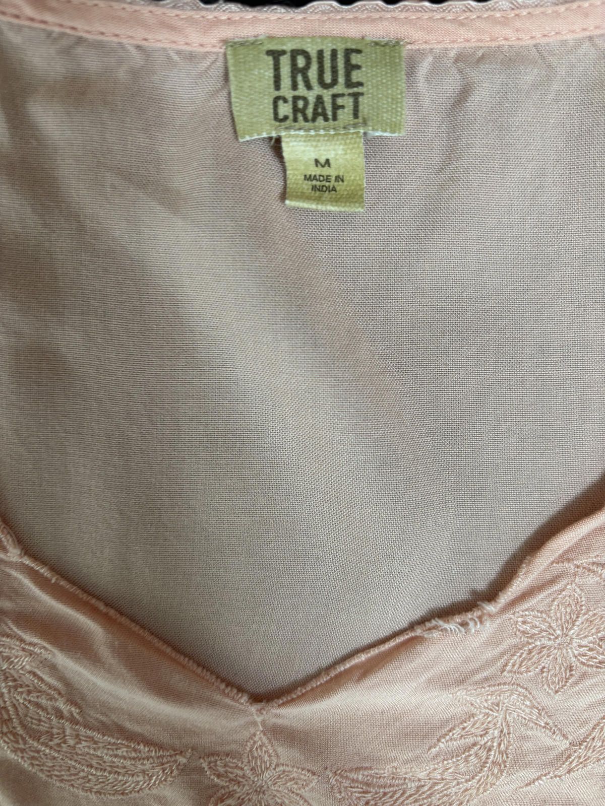 Other True Craft Boho Peach Cottage Core Embroidered Top M Size M / US 6-8 / IT 42-44 - 8 Thumbnail
