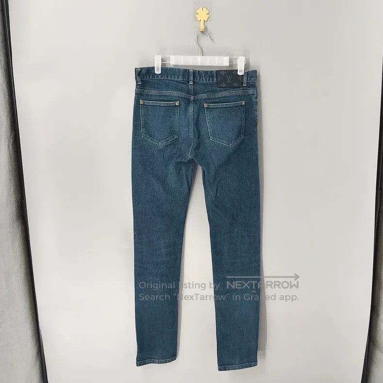 Louis Vuitton Louis Vuitton Leather logo jeans Size US 30 / EU 46 - 2 Thumbnail