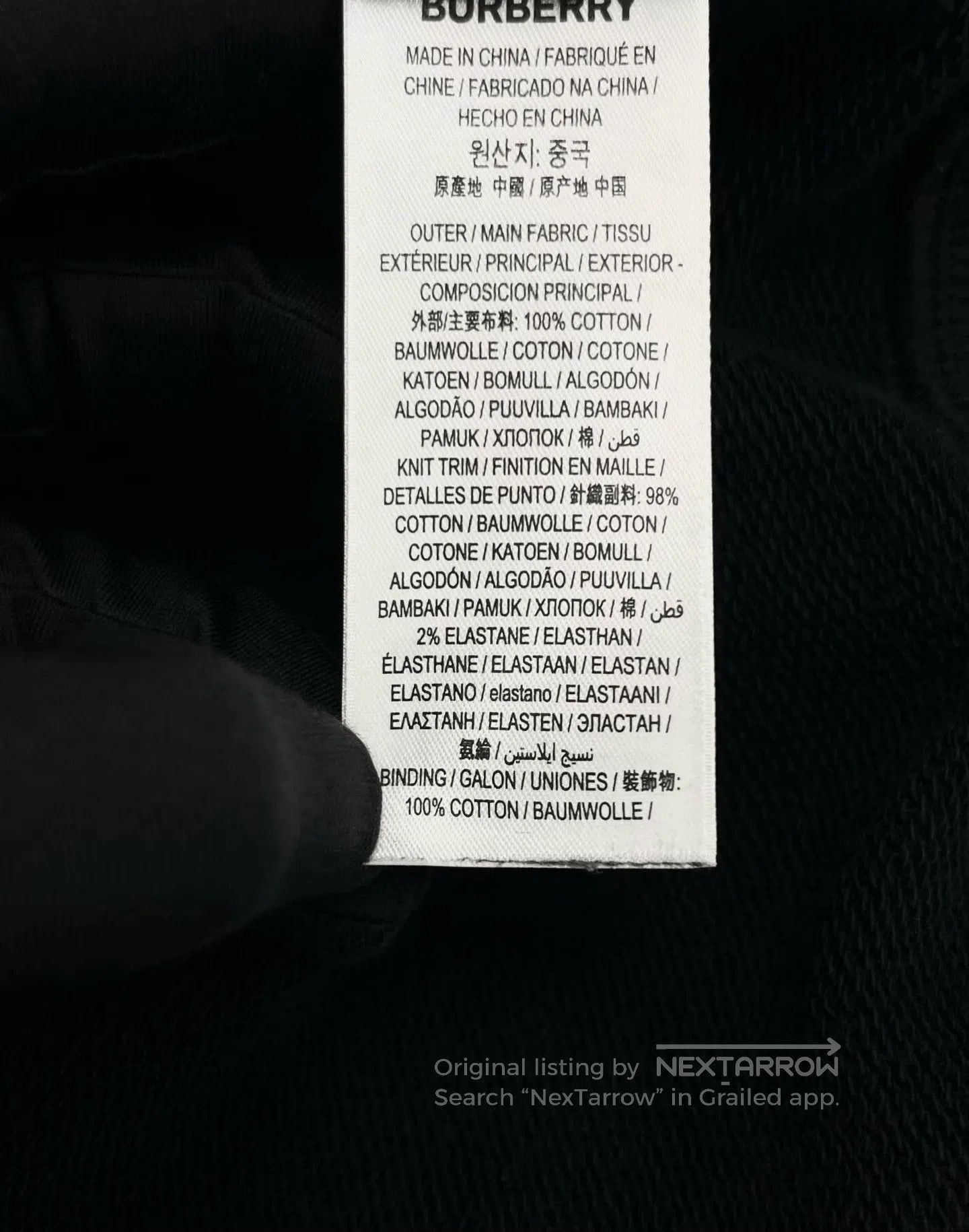 Burberry Burberry Black Gradient TB Logo Zip Hoodie. Size US L / EU 52-54 / 3 - 4 Thumbnail