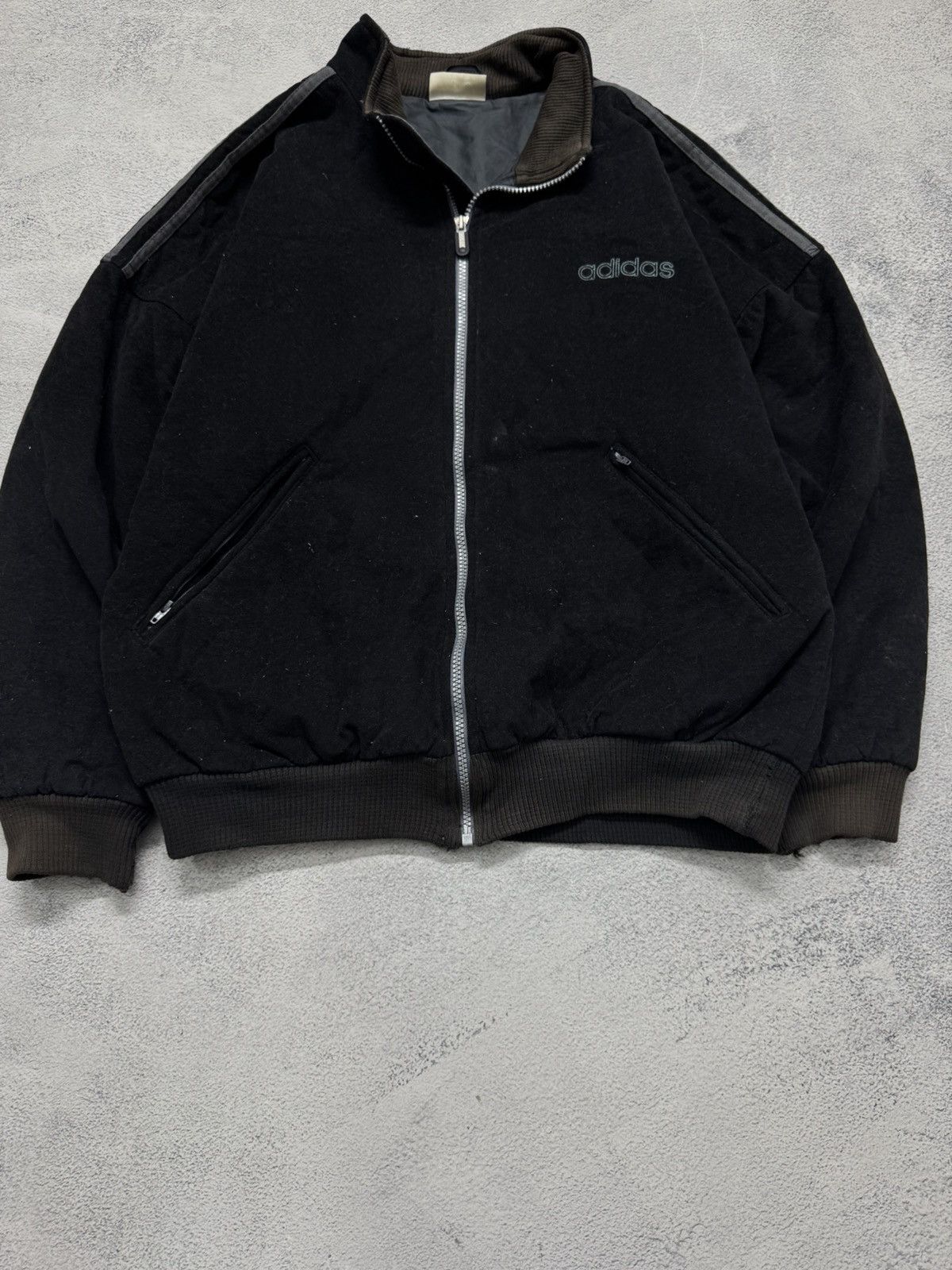 Adidas Vintage Y2k Adidas 🖤 Big Logo Bomber Jacket 90’s Size US M / EU 48-50 / 2 - 9 Thumbnail