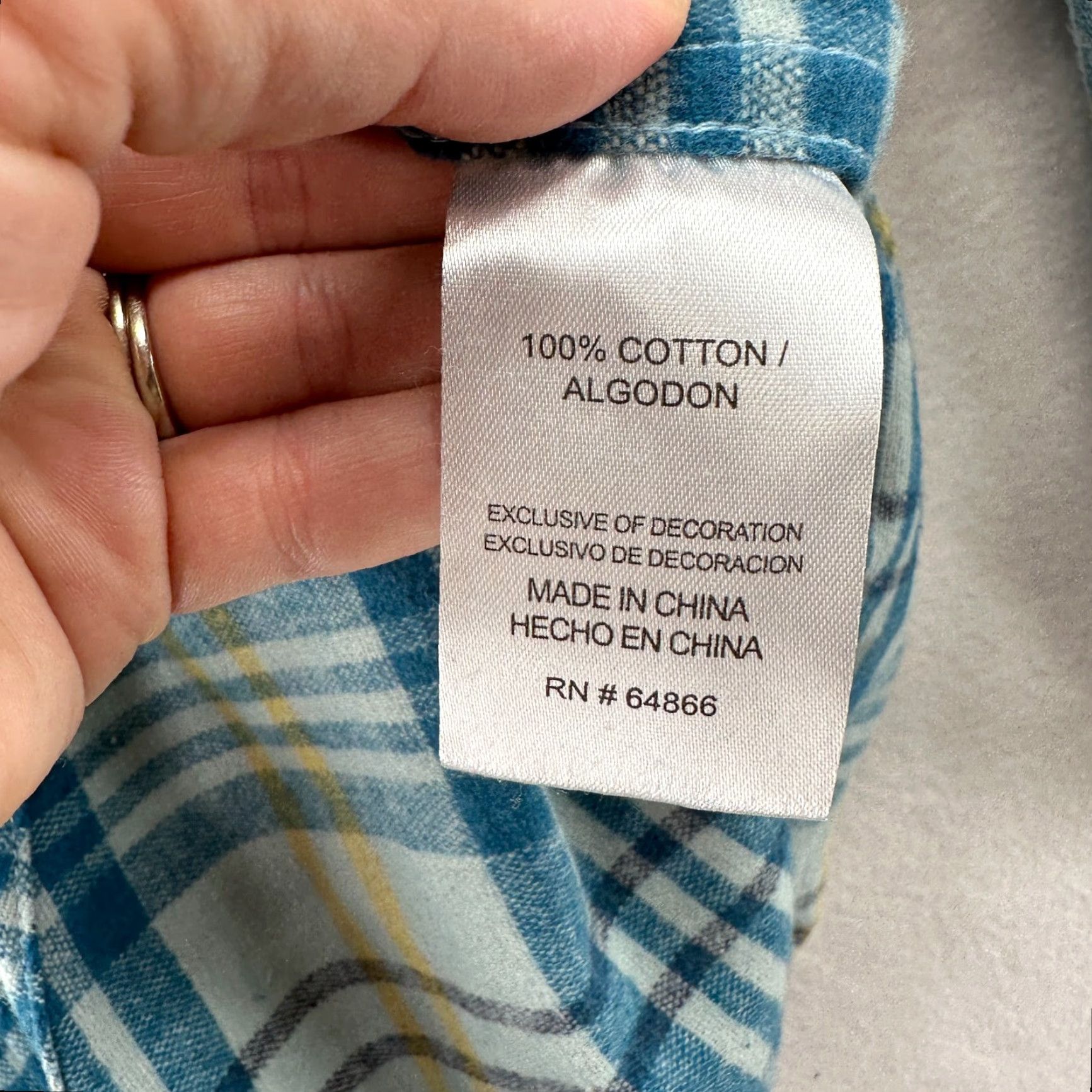 Lee Lee Shirt XL Men Button-Down Flannel Light Blue Plaid NEW With Tags Workwear Size US XL / EU 56 / 4 - 5 Thumbnail