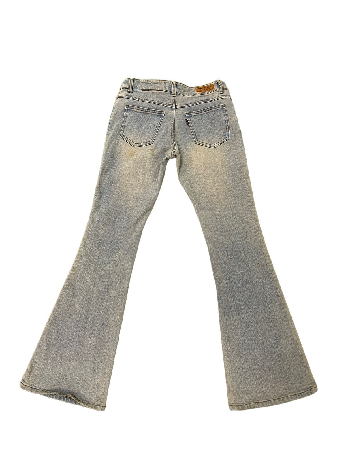 Japanese Brand Flare Jeans Daily Topic Distres Stretch Skinny Boot Cut 8🟦1 Size US 29 - 11 Thumbnail