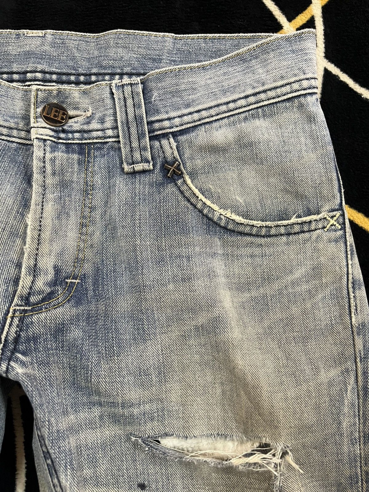 Lee Vintage Lee Riders Flare Bell Bottom Mudwash Denim Size US 32 / EU 48 - 8 Thumbnail