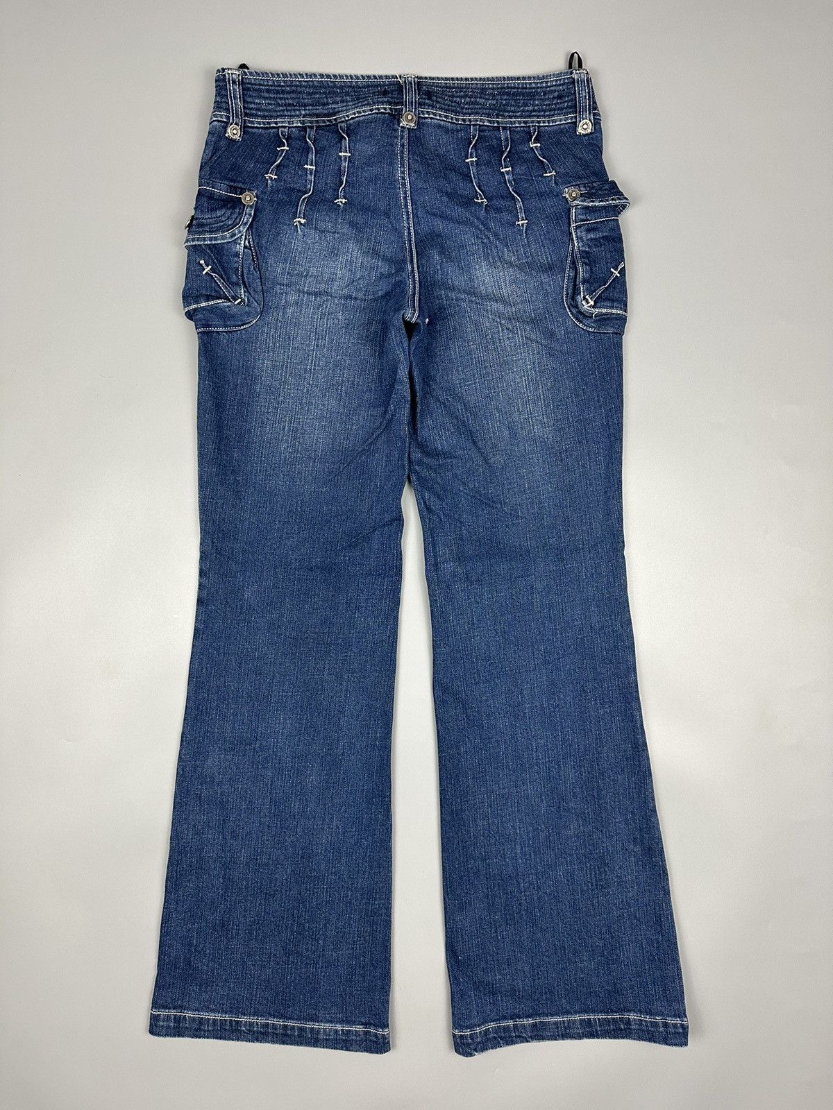 If Six Was Nine × Le Grande Bleu (L.G.B.) 🔥Flared🔥Viva Presto Multi Pocket Denim Size US 32 / EU 48 - 2 Thumbnail
