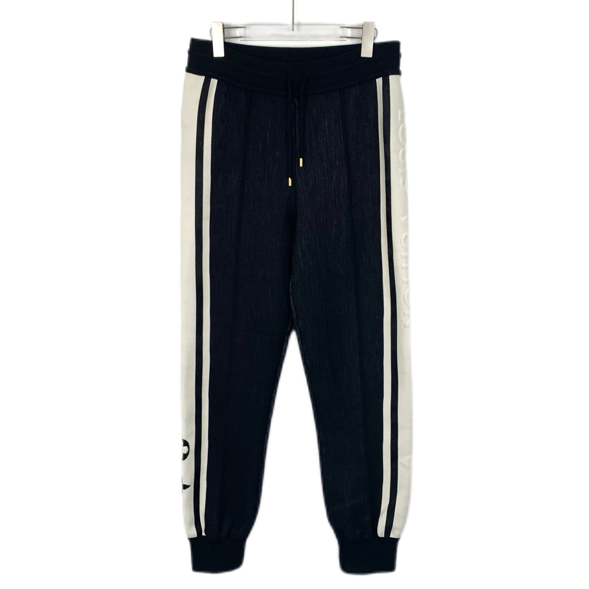 Louis Vuitton Louis Vuitton Black & White Logo Drawstring Silk-Blend Sport Size US 38 / EU 54 - 1 Thumbnail