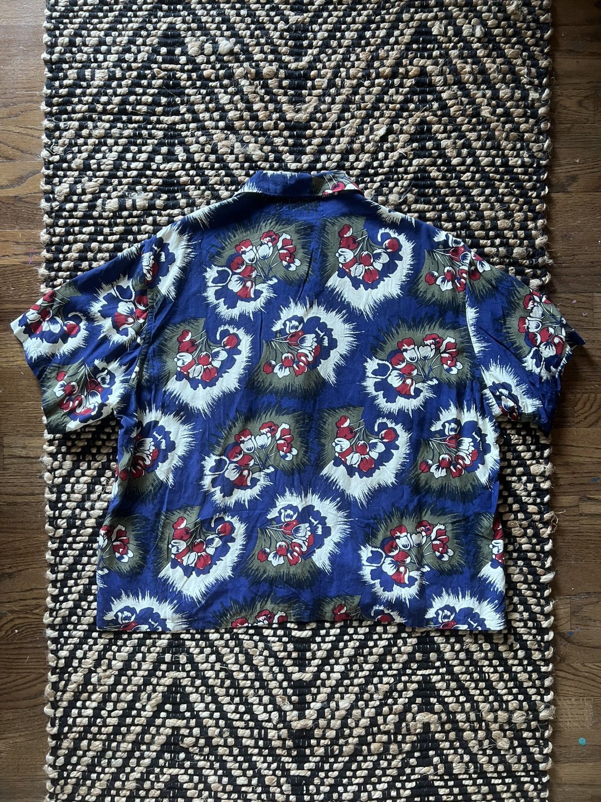 Yohji Yamamoto Yohji Yamamoto Pour Homme SS97 Floral Short Sleeve Button Up Size US M / EU 48-50 / 2 - 3 Thumbnail