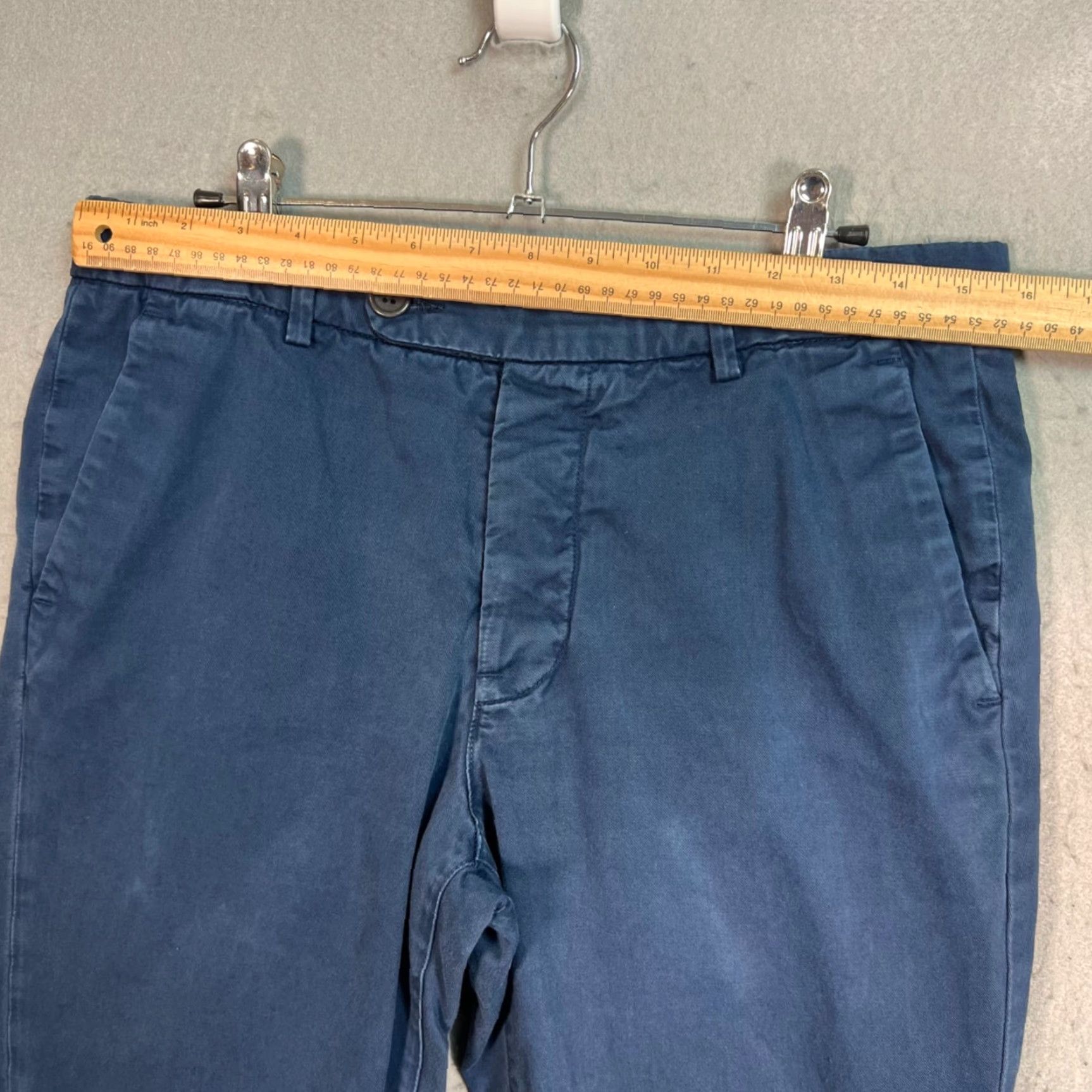 Unis Unis Pants Mens 32 Blue Gio Skinny Fit Cotton Chino Size US 32 / EU 48 - 6 Thumbnail