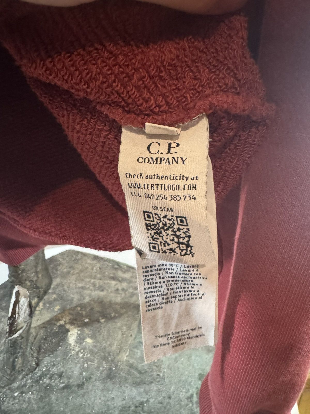 C.P. Company C.P Company Sweatshirt with velvet logo Size US L / EU 52-54 / 3 - 6 Thumbnail
