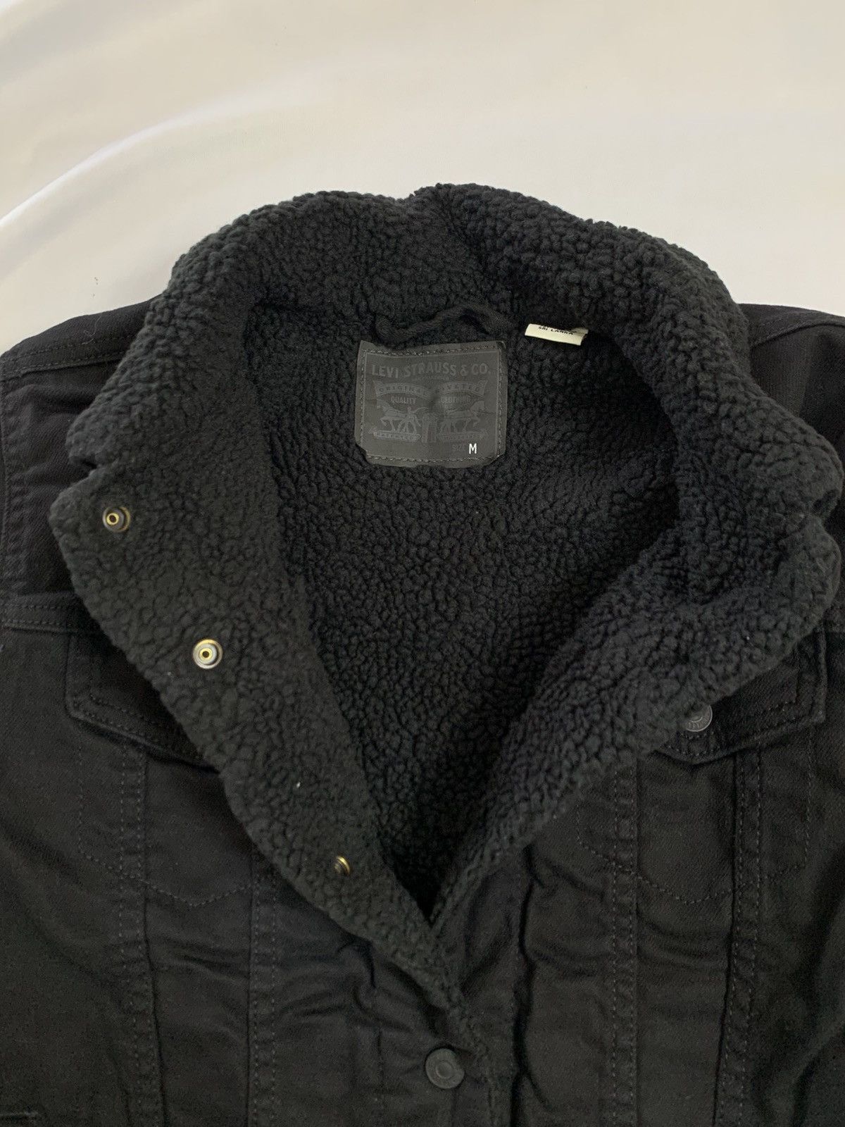 Levi's Levis sherpa black trucker jacket rare Size US M / EU 48-50 / 2 - 5 Thumbnail