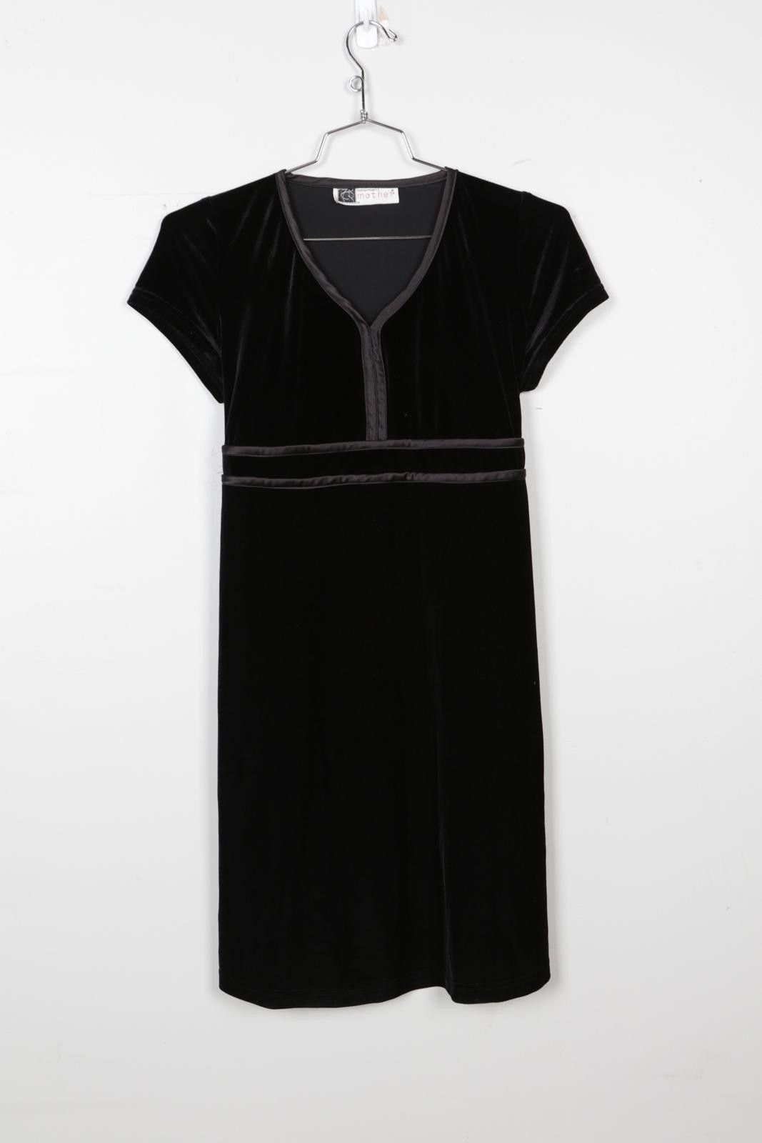 Vintage 00's Tomorrow's Mother Velour Midi Dress Size S / US 4 / IT 40 - 1 Thumbnail