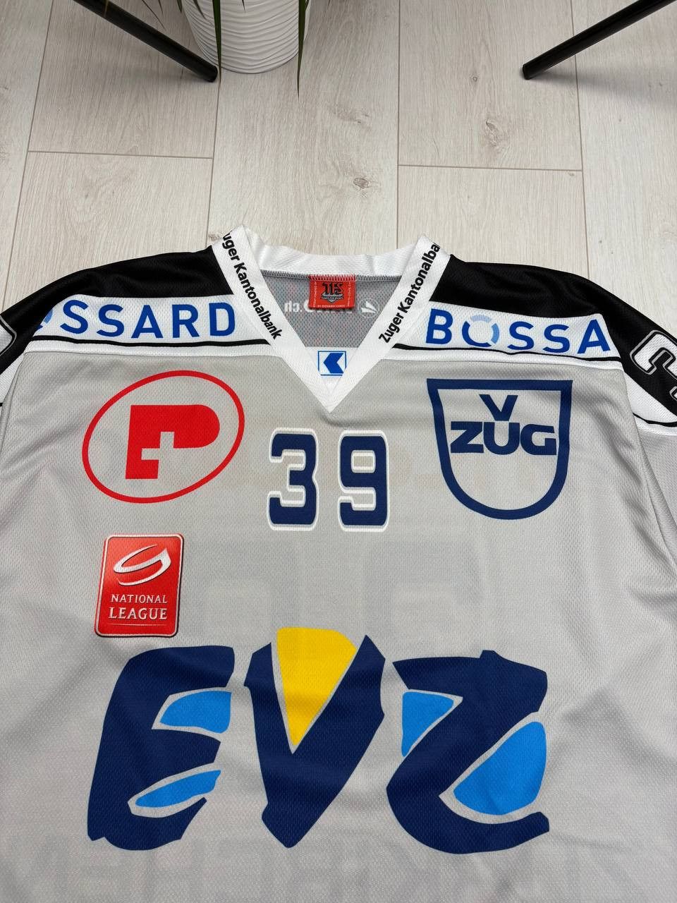 NHL EVZ Zug 2009/2010 Ice Hockey #39 ZURKIRCHEN Size US XL / EU 56 / 4 - 2 Thumbnail