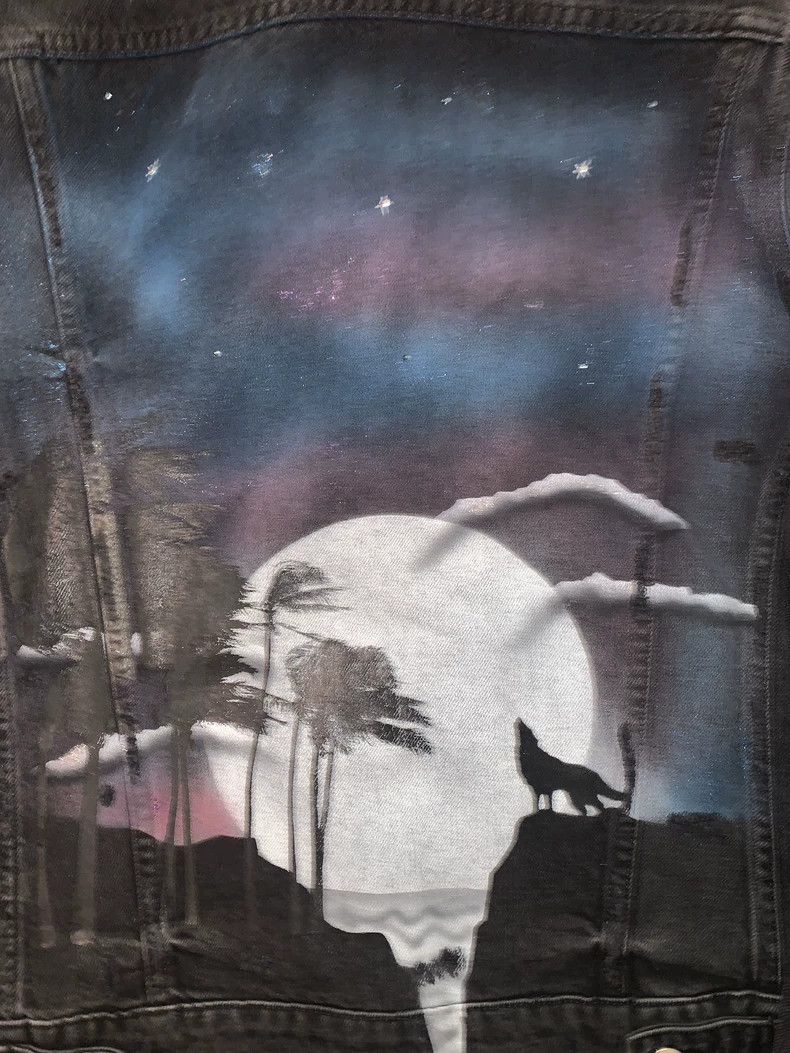 Amiri Amiri star wolf rendering denim jacket Size US M / EU 48-50 / 2 - 4 Thumbnail