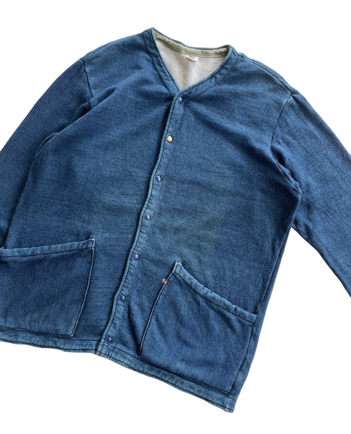 45rpm 45rpm Kapital Dyed Indigo Men Cardigan Jacket Size US L / EU 52-54 / 3 - 7 Thumbnail