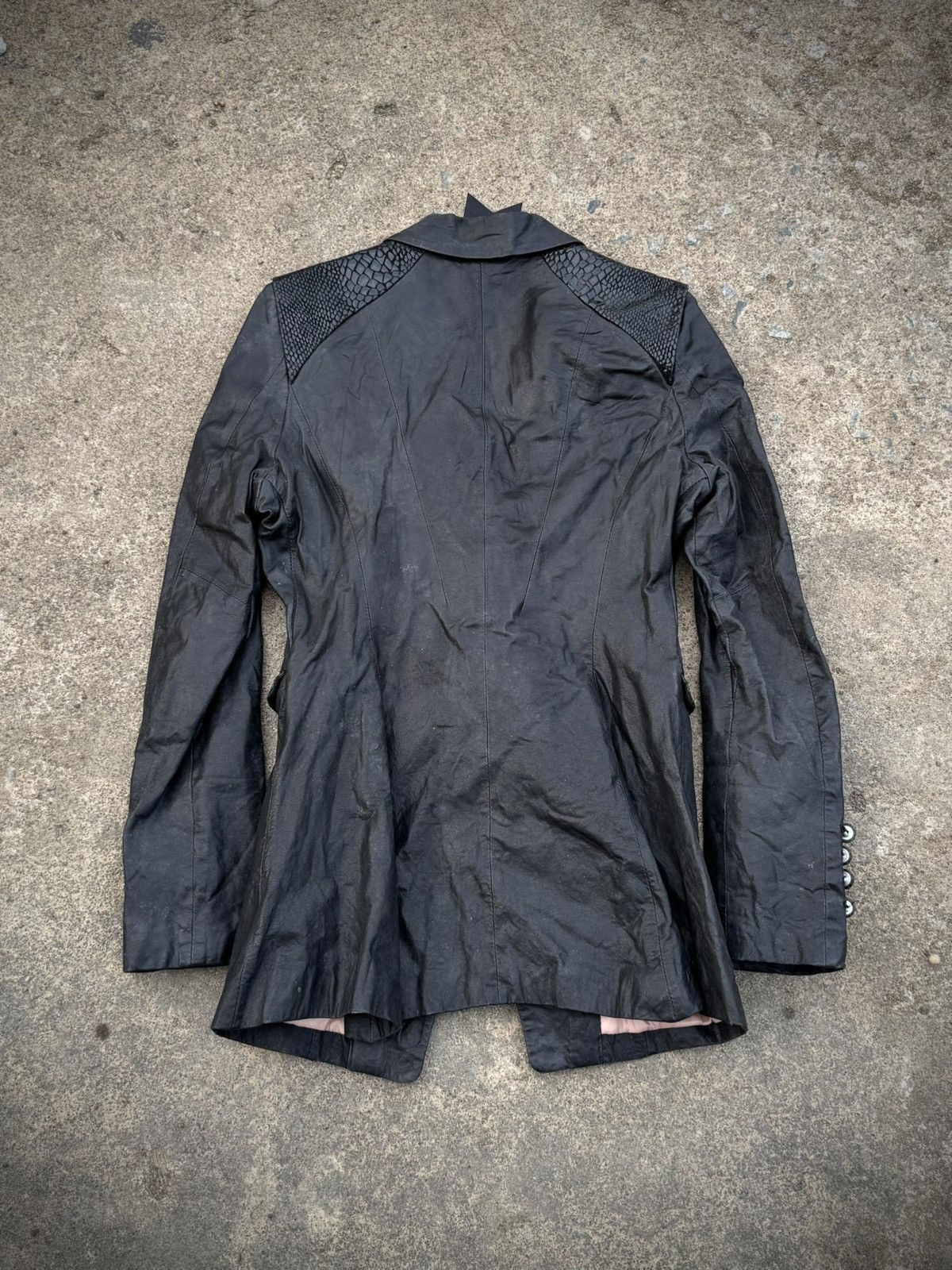 Isamu Katayama Backlash Snakeskin Leather Jacket Japanese Brand JessiNy Size M / US 6-8 / IT 42-44 - 3 Thumbnail