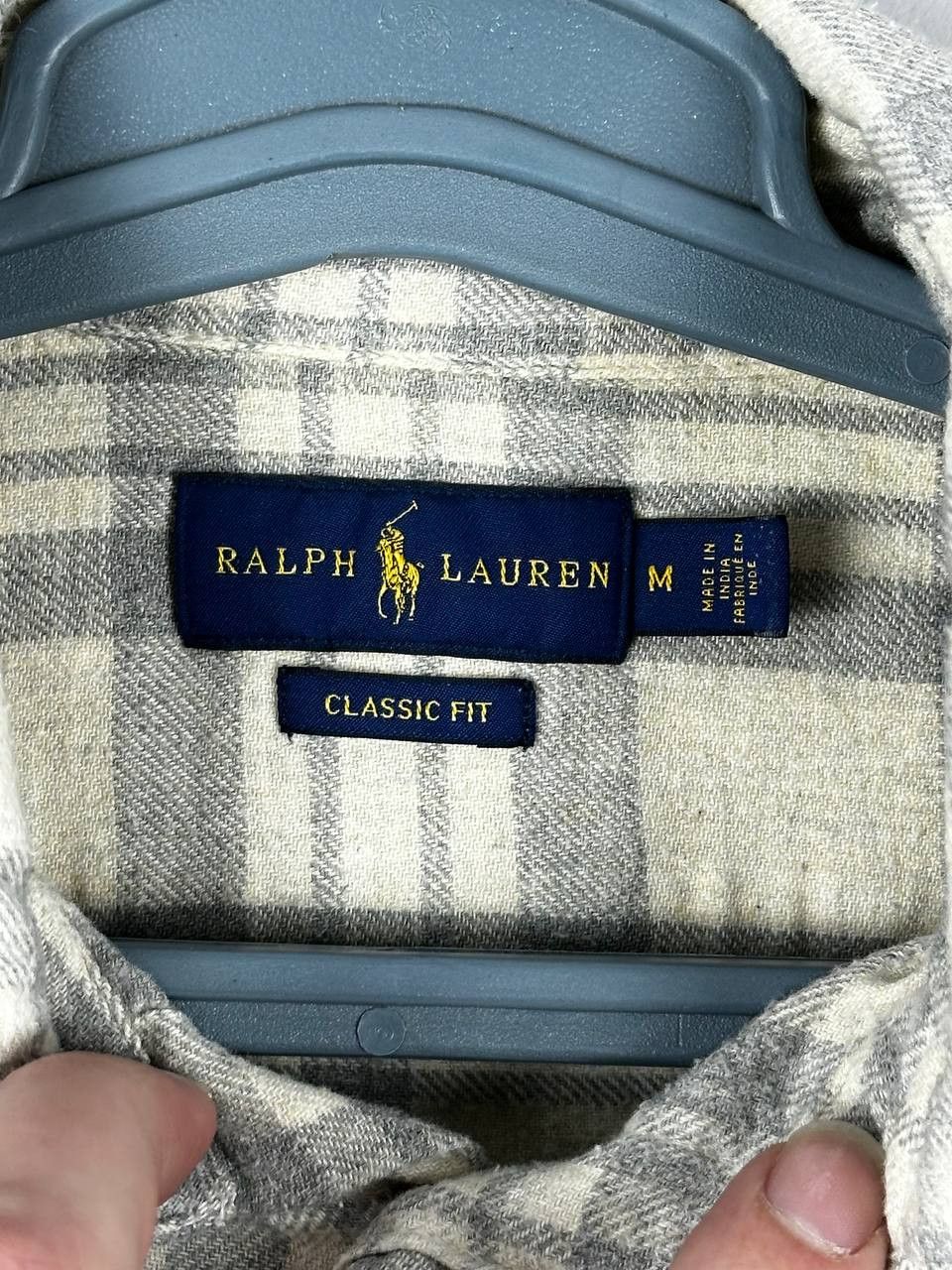 Polo Ralph Lauren Polo Ralph Lauren Beige Flannel Plaid Shirt Size M / US 6-8 / IT 42-44 - 5 Thumbnail