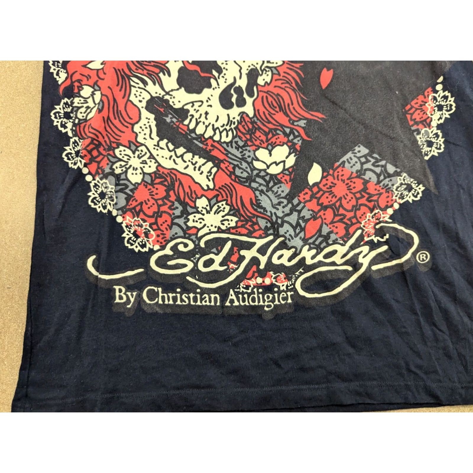 Harmony Christian Audigier by Ed Hary Mens T-Shirt Harmony Skull Star Black tee Size S Size US S / EU 44-46 / 1 - 4 Thumbnail