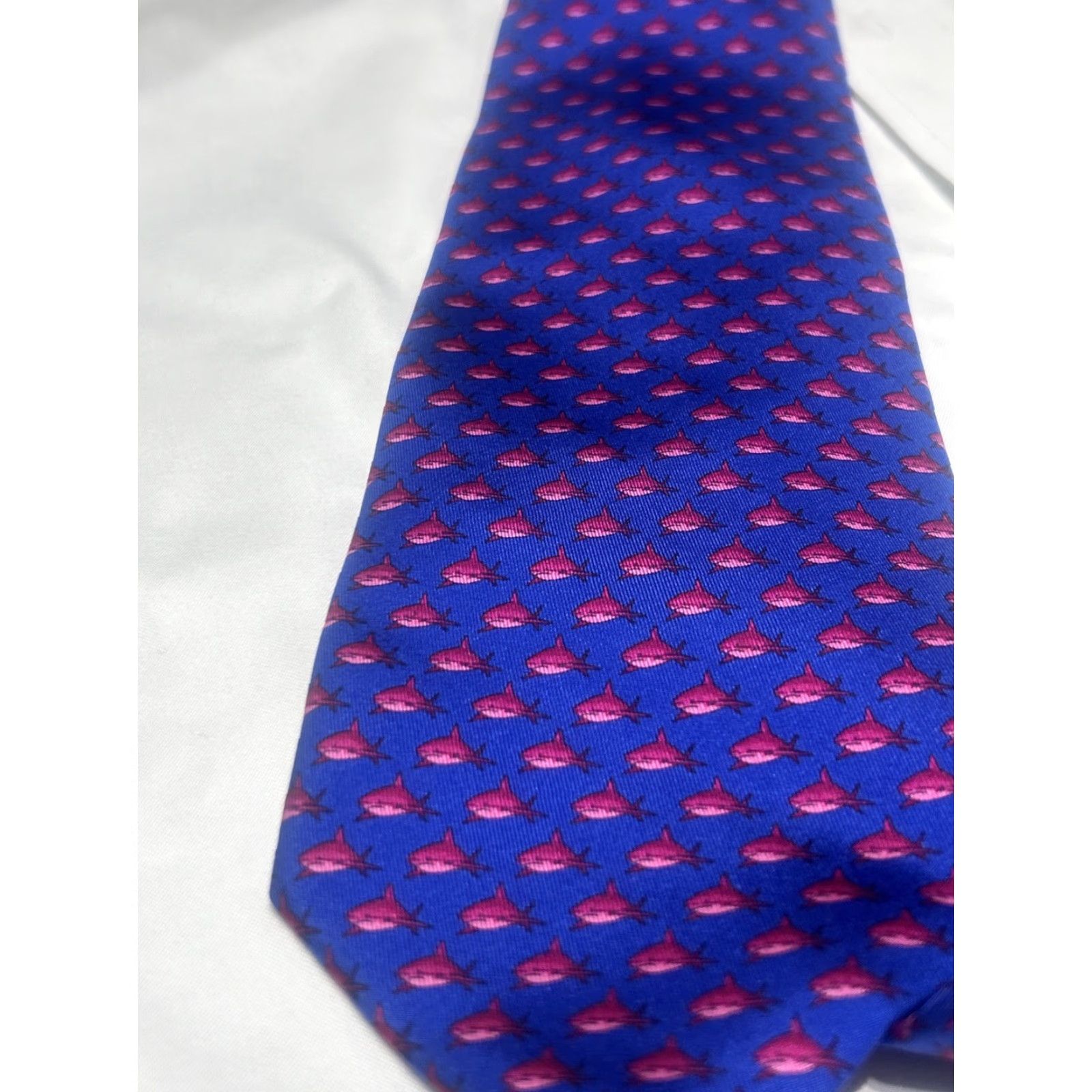 Robert Talbott Robert Talbott Necktie Silk Blue Multi Animal Print 57x3.75 USA Luxury Flawless Men Tie Size ONE SIZE - 6 Thumbnail