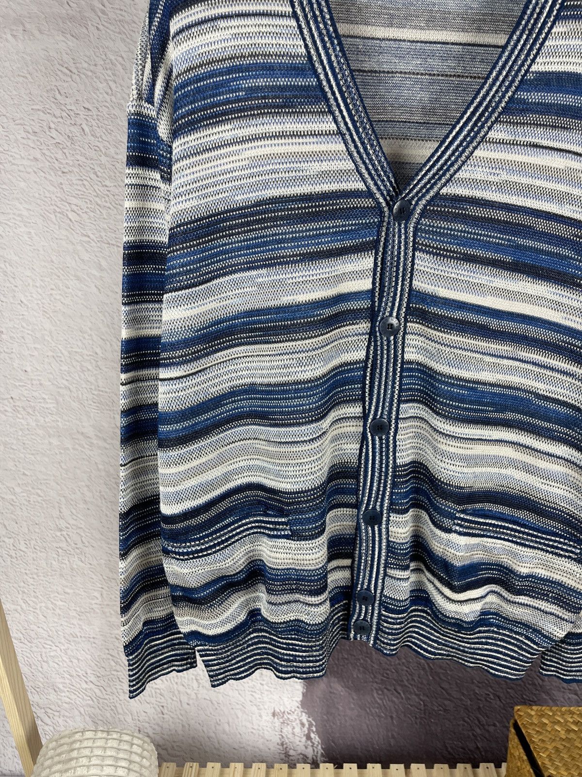 Missoni Missoni Sport cotton linen multicoloured cardigan sweater Size US XL / EU 56 / 4 - 6 Thumbnail