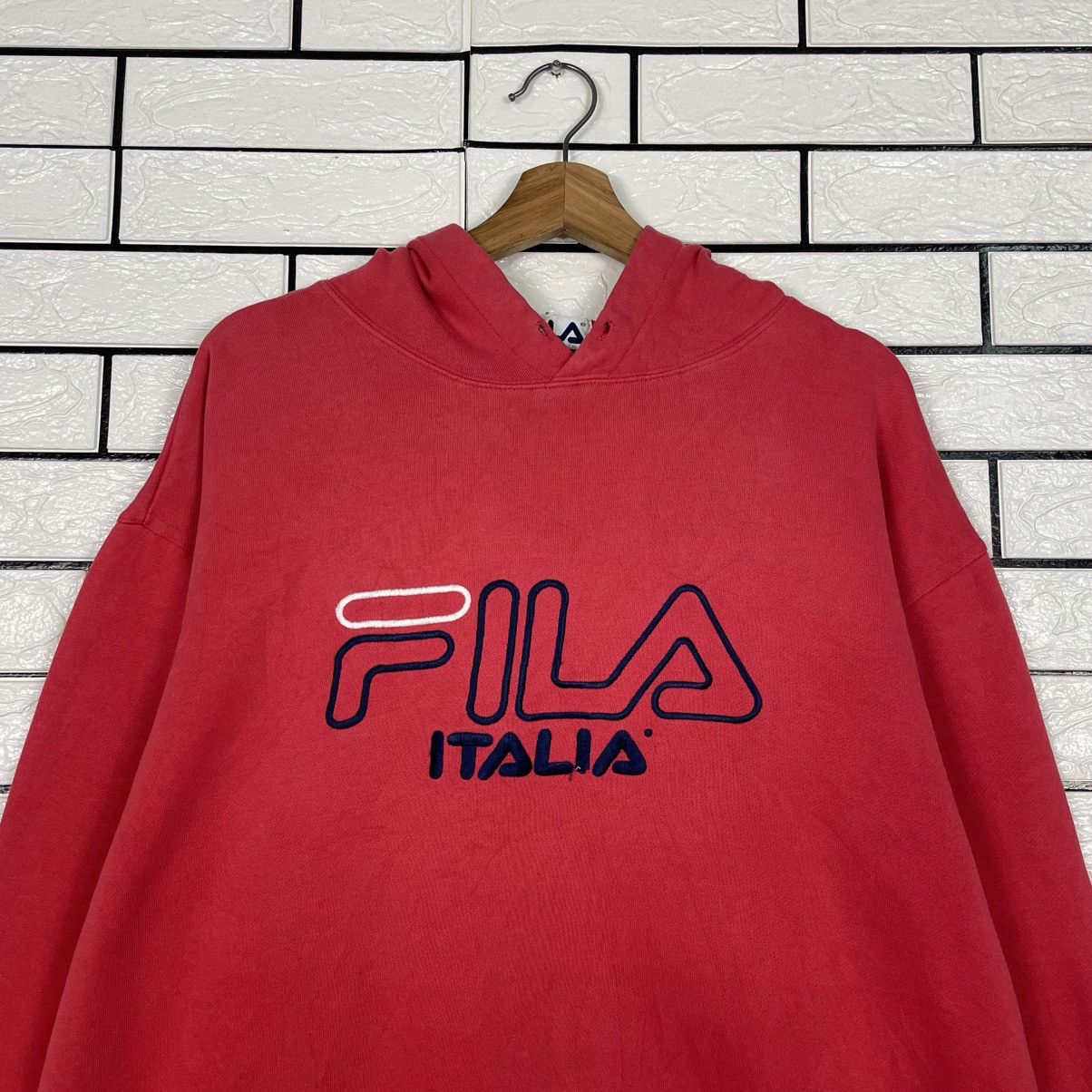 Fila Fila Big Logo Pullover Hoodie Size US M / EU 48-50 / 2 - 11 Thumbnail