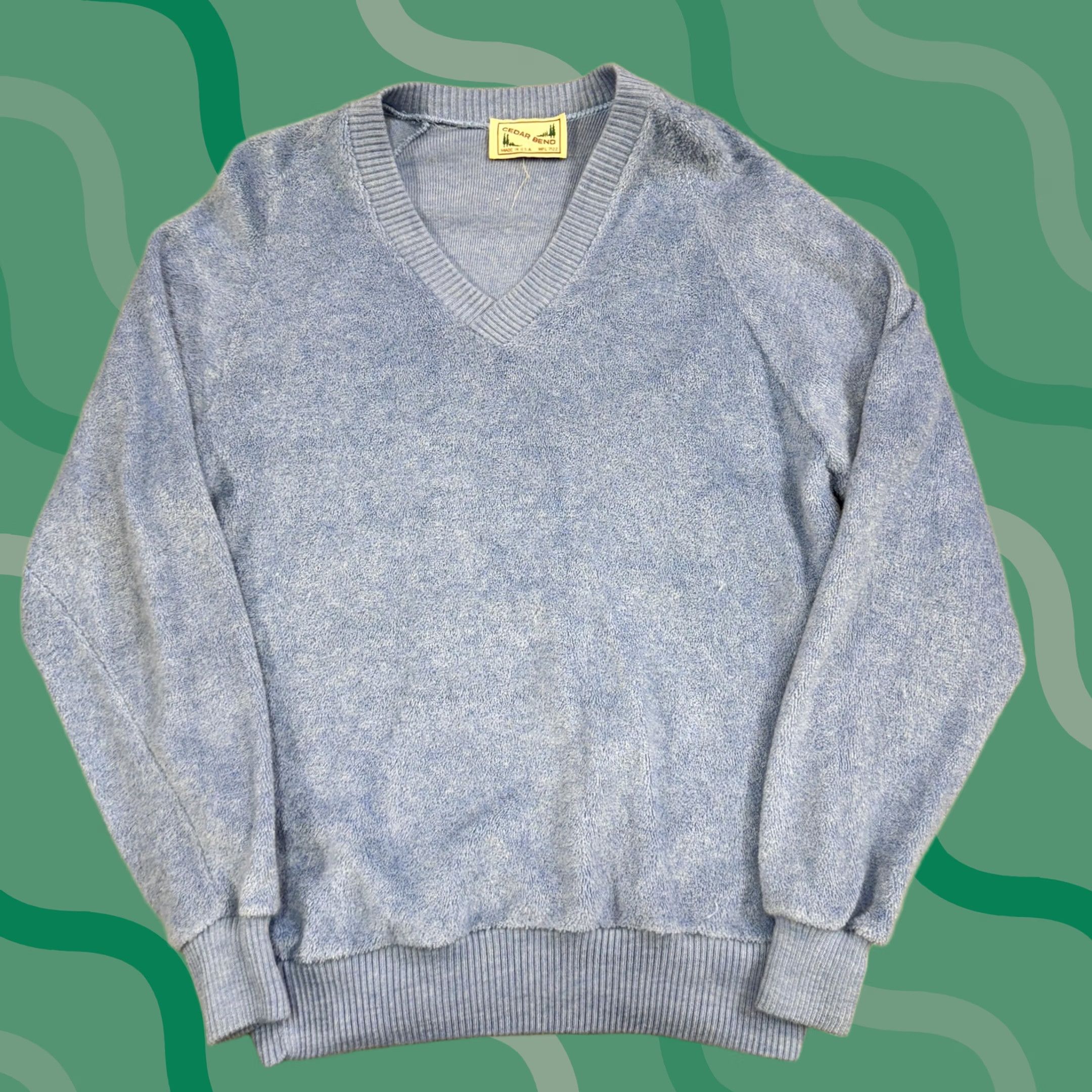 Vintage VINTAGE Cedar Bend Sweater Mens L Blue Crewneck Pullover USA 90s Size US L / EU 52-54 / 3 - 1 Thumbnail