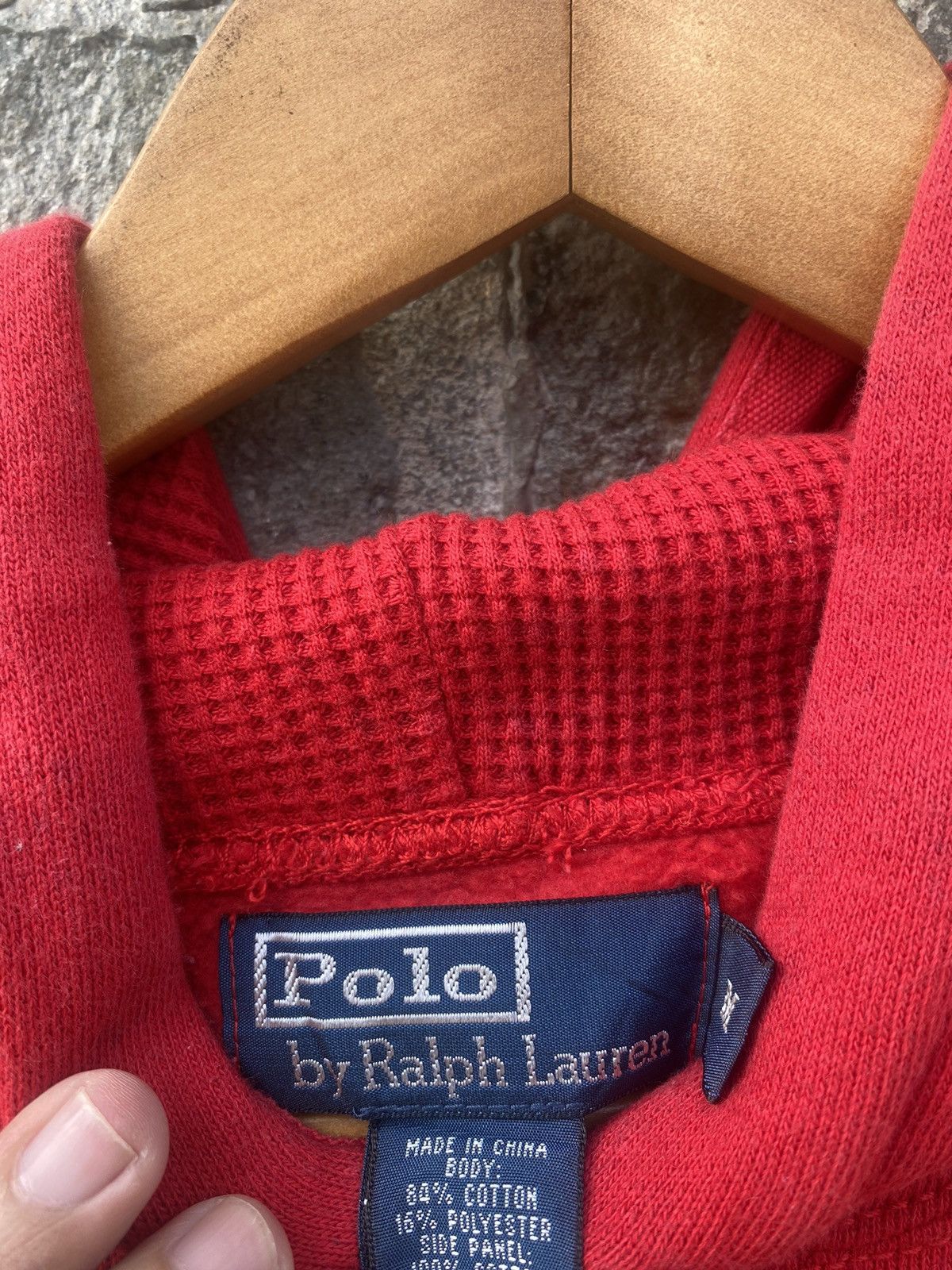 Polo Ralph Lauren Vintage Polo Ralph Lauren #3 Thermal Hoodie Size US M / EU 48-50 / 2 - 7 Thumbnail