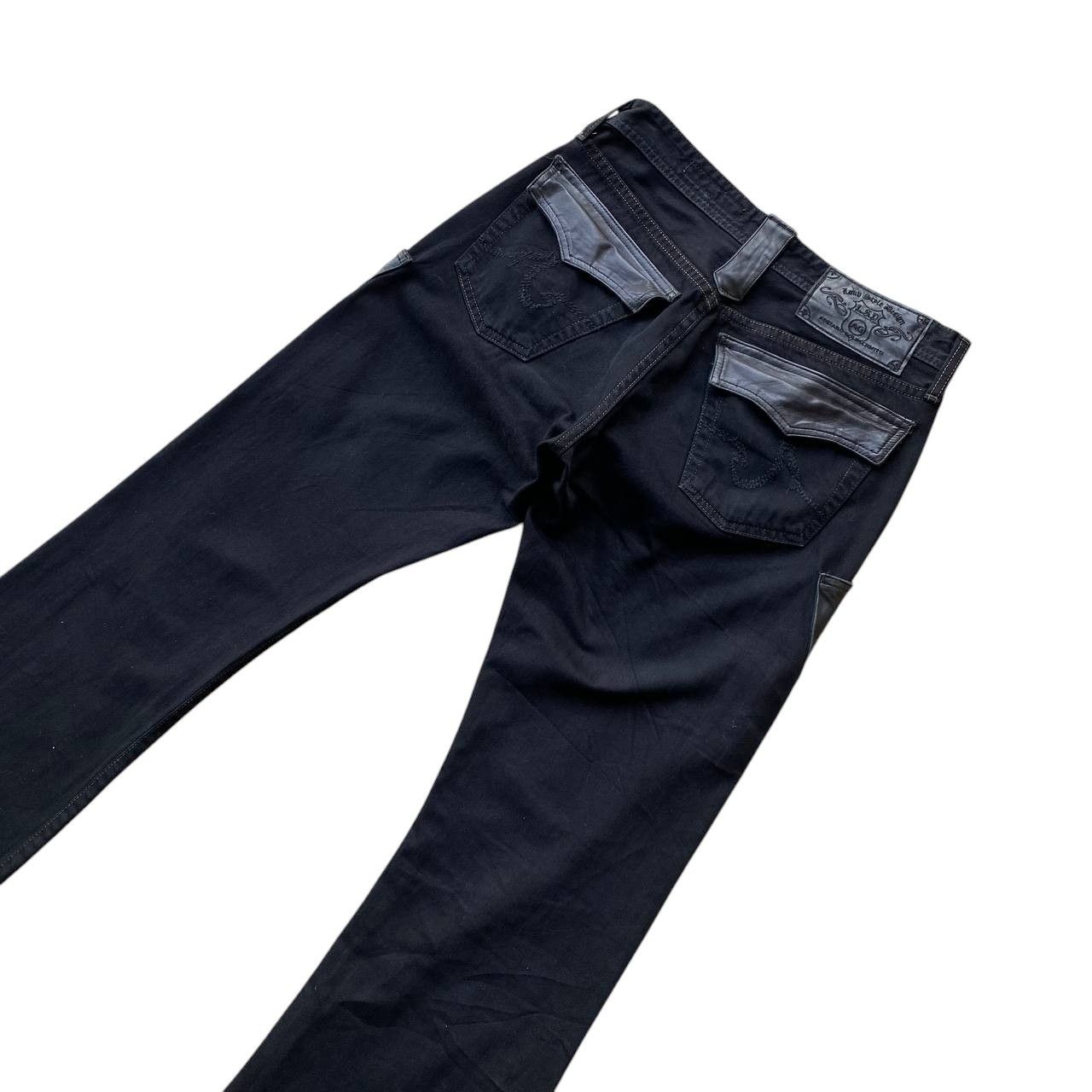 AG Adriano Goldschmied FLARE AG Adriano Goldschmied "The Fillmore" Leather Western Size US 29 - 5 Thumbnail