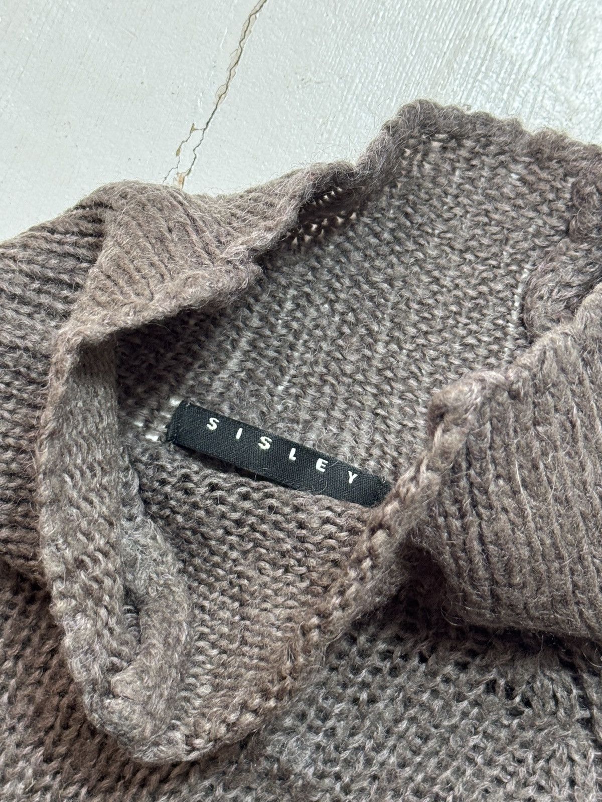 Sisley VINTAGE SISLEY 2000s KNITTED MESH SWEATER Size S / US 4 / IT 40 - 9 Thumbnail