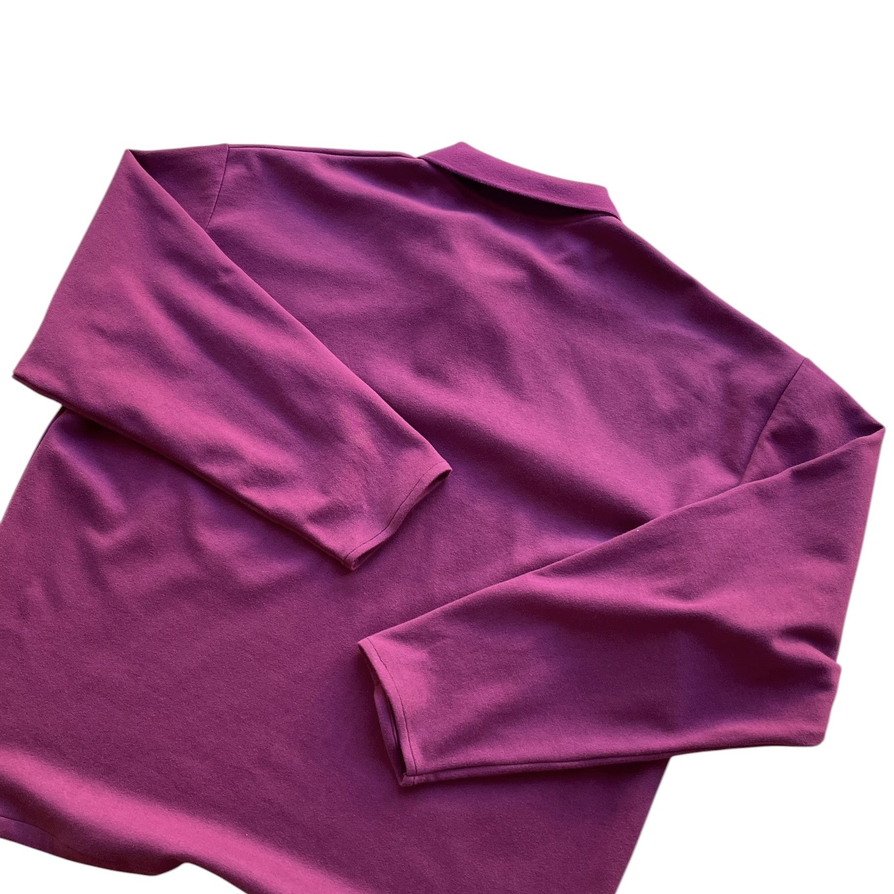 Japanese Brand Premium oversized cotton polo collar longsleeve t-shirt Size US L / EU 52-54 / 3 - 7 Thumbnail