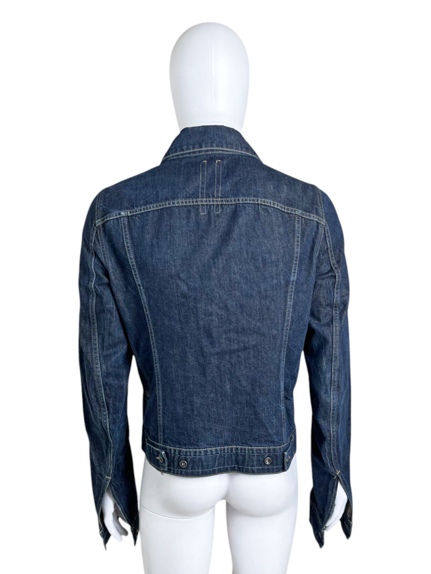 Rick Owens DRKSHDW 2000's Denim Cropped Jacket Size US M / EU 48-50 / 2 - 4 Thumbnail