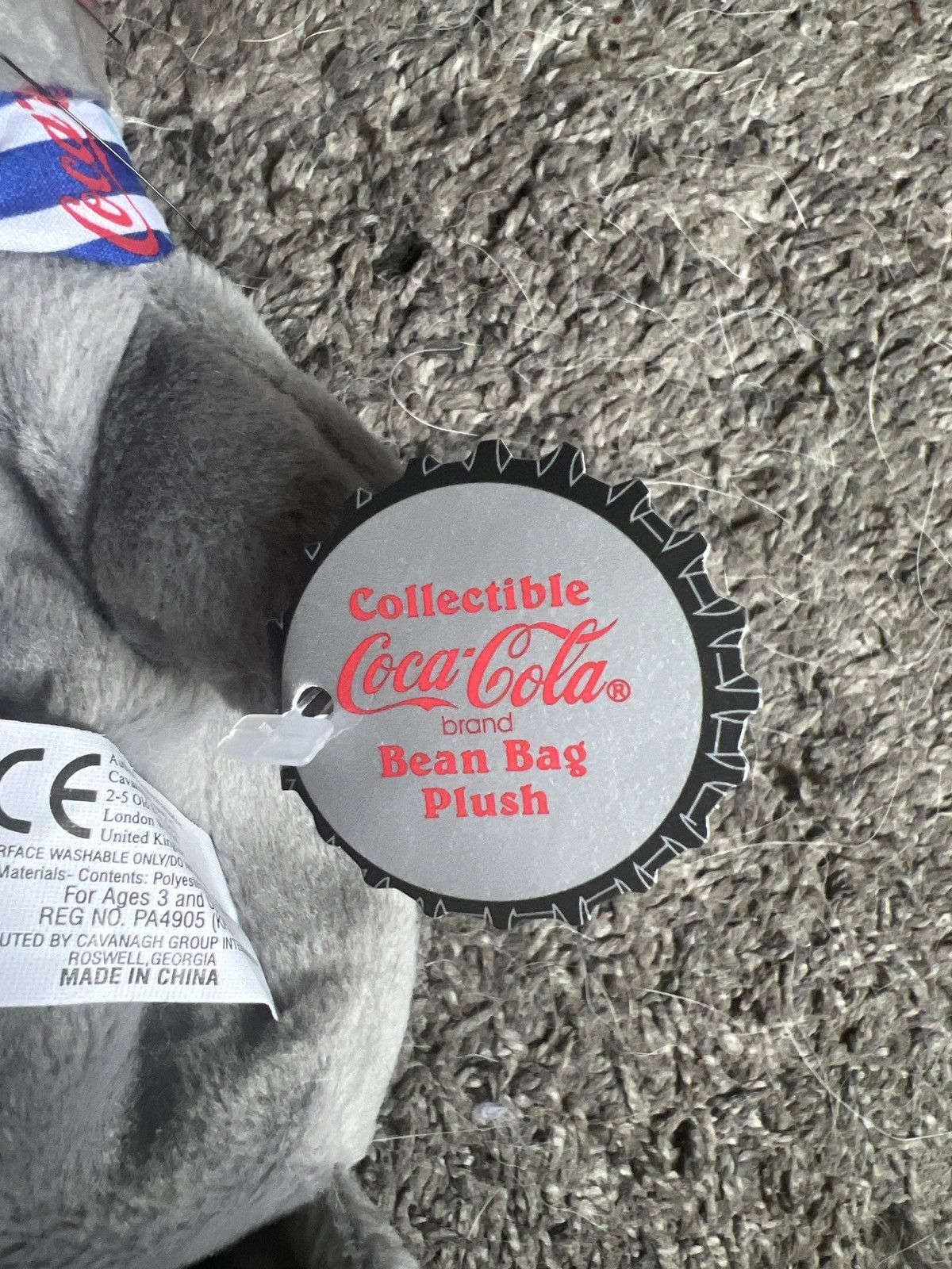 Coca Cola 1999 Coca-Cola Seal In Striped Scarf And Knit Cap Plush Size ONE SIZE - 3 Thumbnail