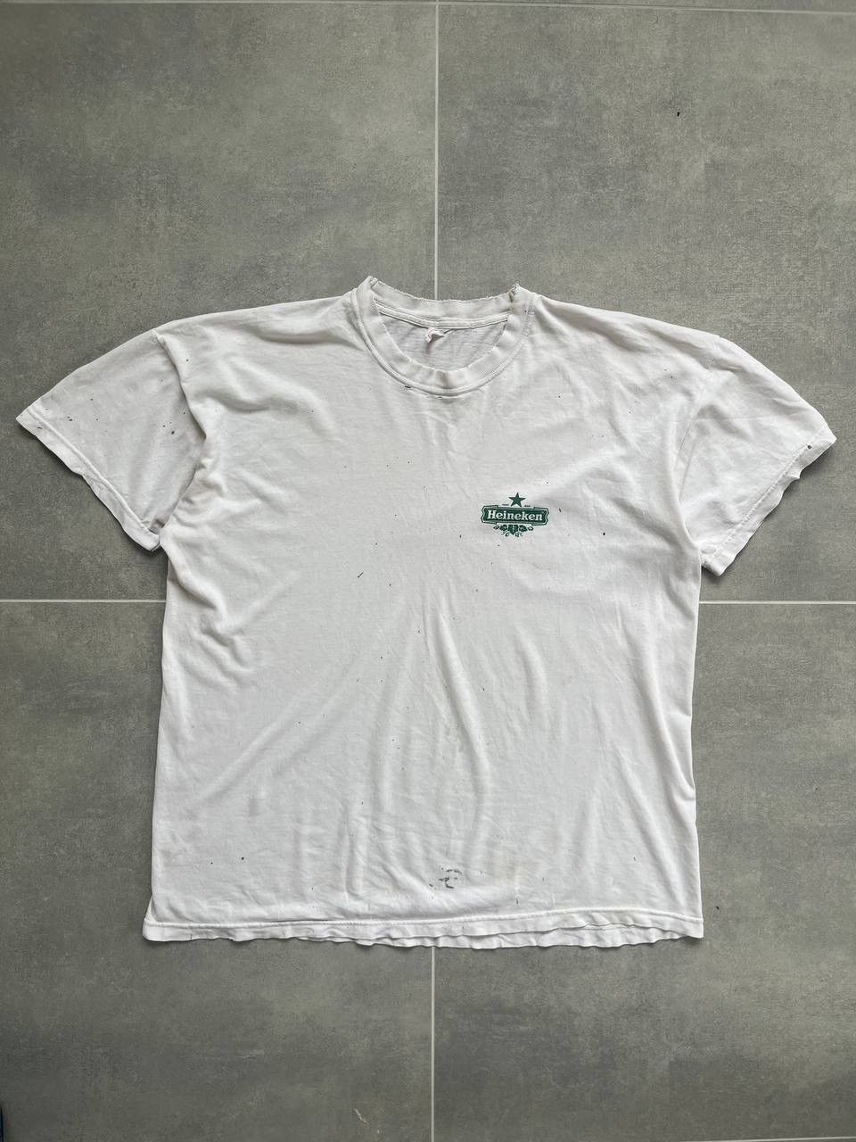 Vintage Vintage Heineken Thrashed Logo Tee Size US L / EU 52-54 / 3 - 1 Thumbnail
