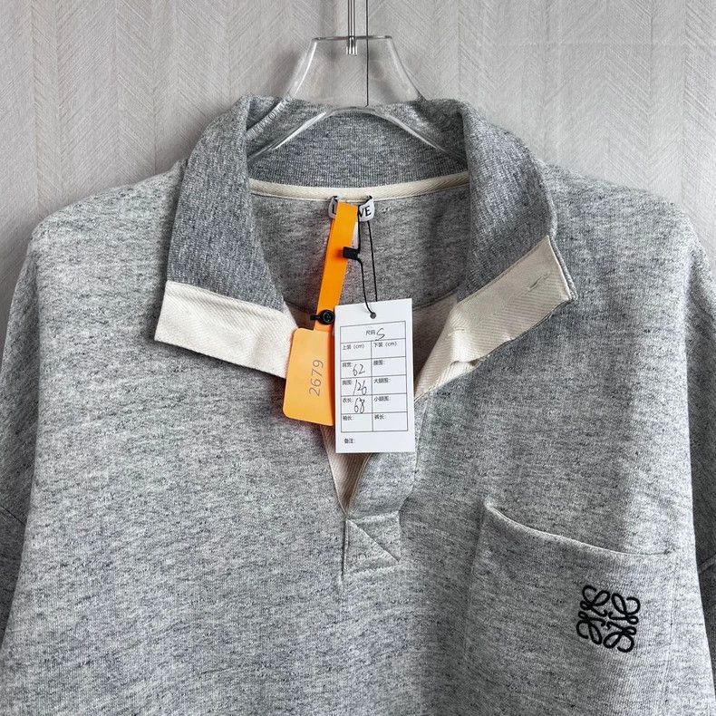 Loewe gray mock layer logo sweatshirt Size US S / EU 44-46 / 1 - 6 Thumbnail