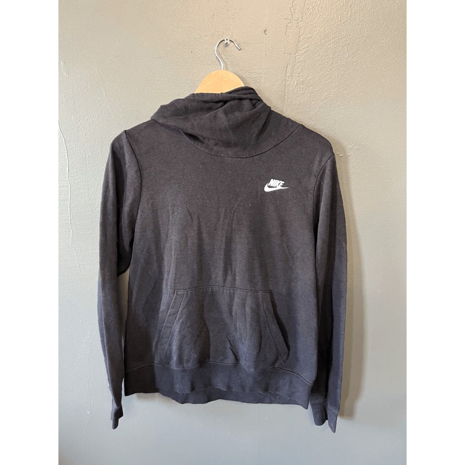 Nike Nike Sportswear Athletic Womens Black Pullover Hooded Sweatshirt Size M Size M / US 6-8 / IT 42-44 - 2 Thumbnail