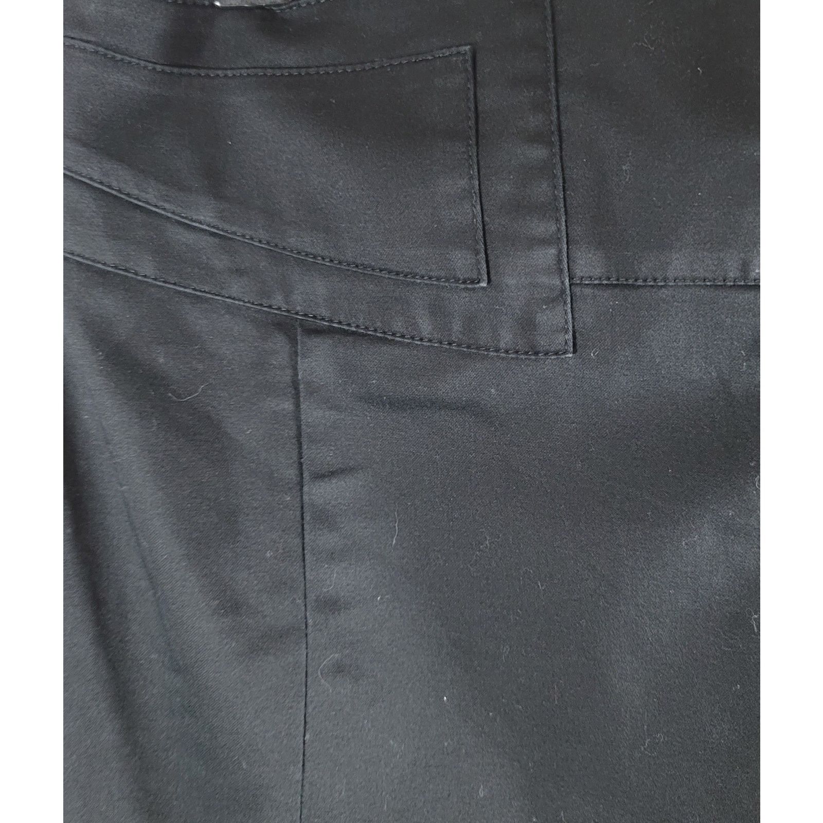 Express Express Black Flat Front Pencil Denim Skirt 8 Side Zip Size 30" / US 8 / IT 44 - 2 Thumbnail