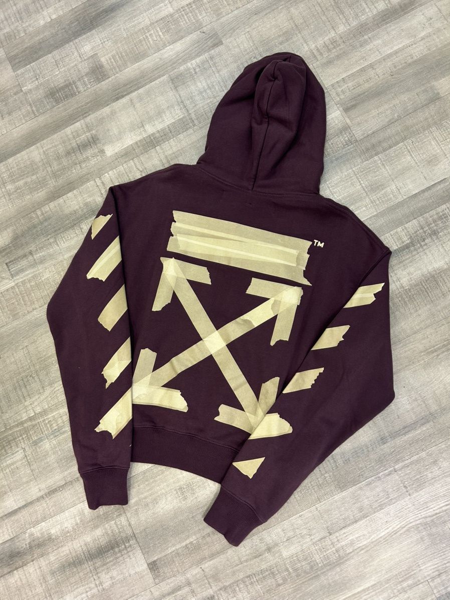Off-White Off-White Tape Arrows Print Hoodie Size US XXS / EU 40 - 4 Thumbnail
