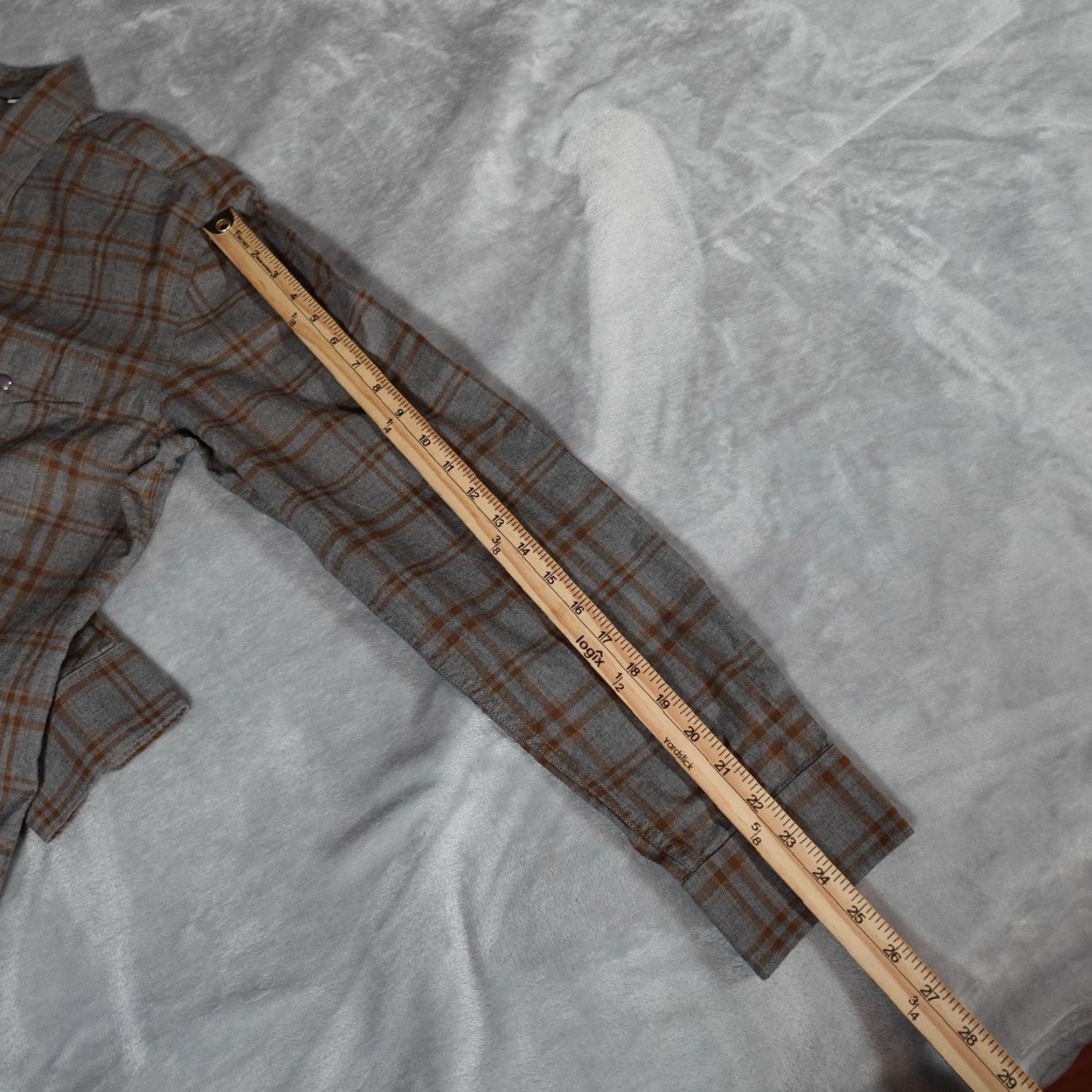 Vintage VINTAGE Flynt Western Men’s Casual Shirt L Gray Plaid Long Sleeve Snap Button-Up 90s Cowboy Slim Fit Size US L / EU 52-54 / 3 - 8 Thumbnail
