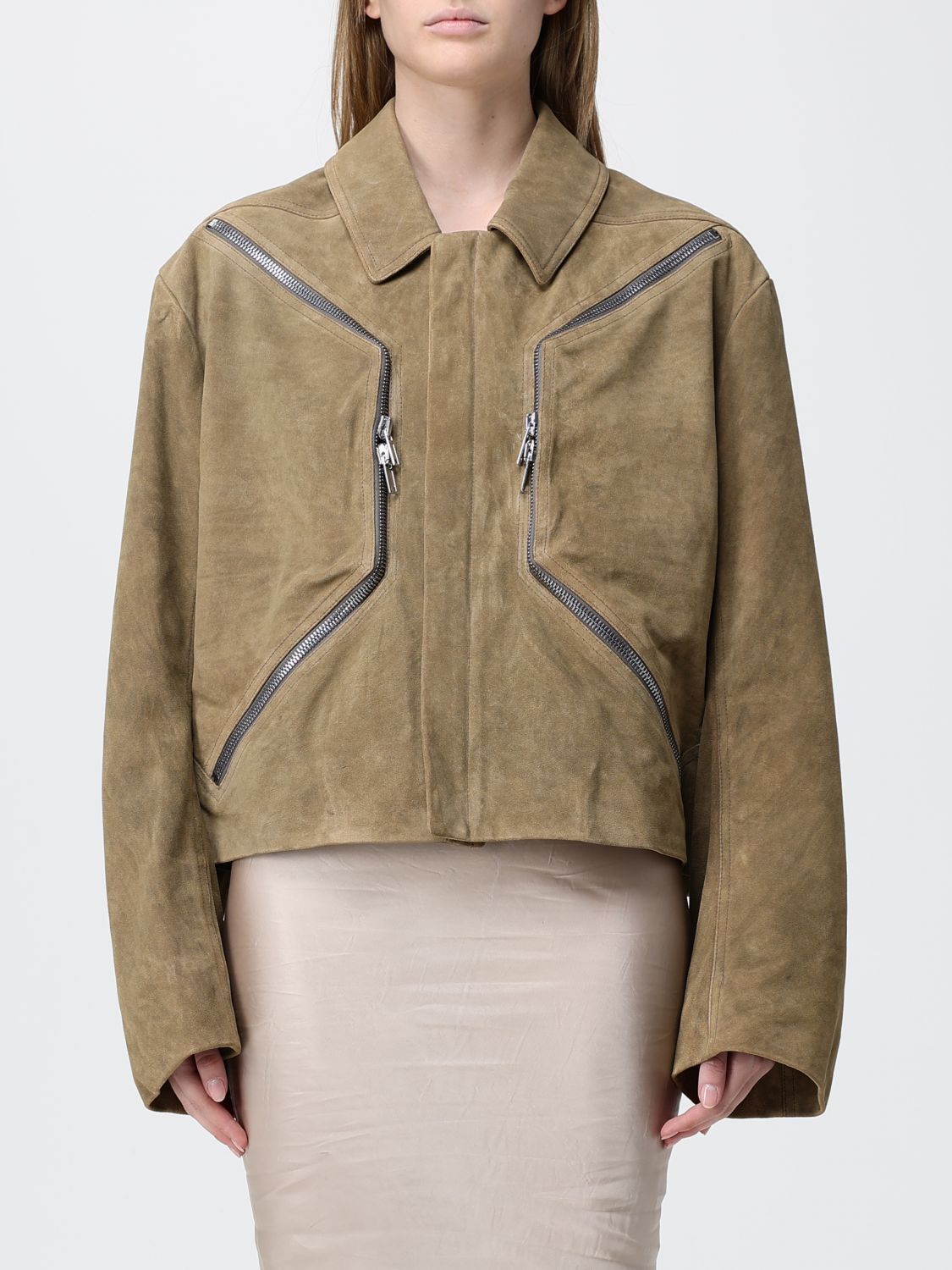 Rick Owens Rick Owens Jacket Woman Brown Size S / US 4 / IT 40 - 1 Thumbnail