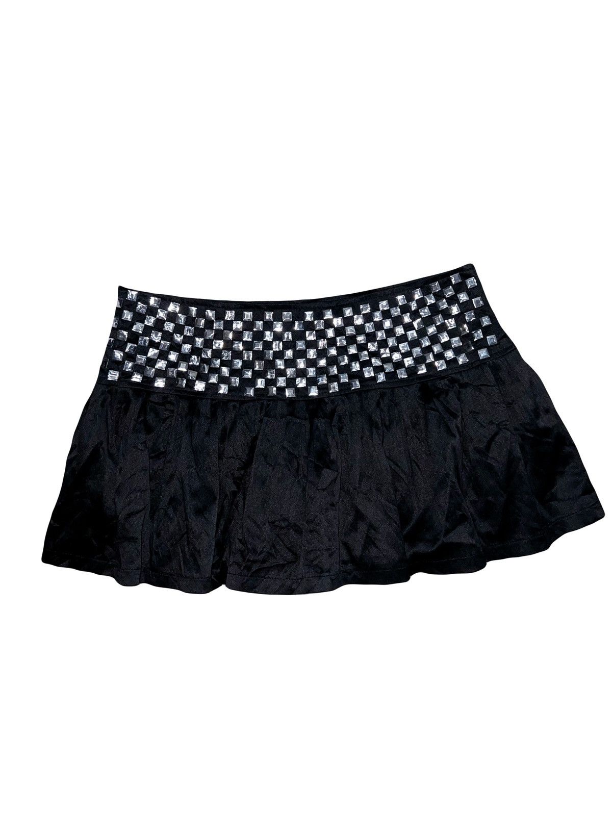 Japanese Brand Long Da pleated stud mini skirt 🖤🧛🏻‍♀️ Size 28" / US 6 / IT 42 - 2 Thumbnail