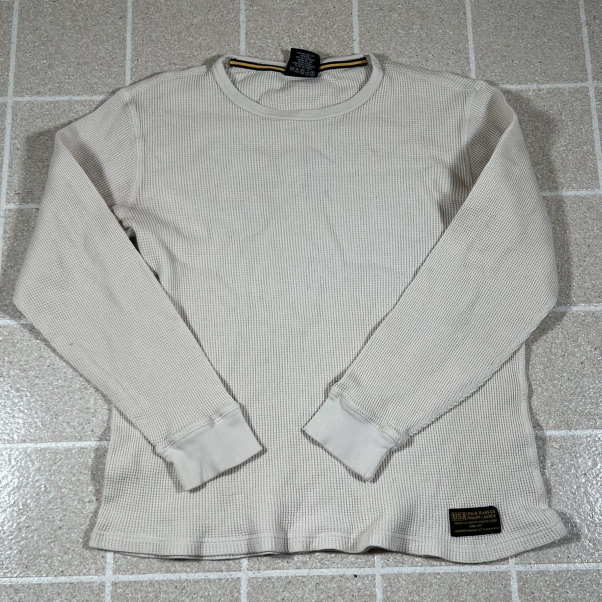 Polo Ralph Lauren Vtg Polo Jeans Co Ralph Lauren Shirt Waffle Knit Thermal Size US XL / EU 56 / 4 - 1 Thumbnail