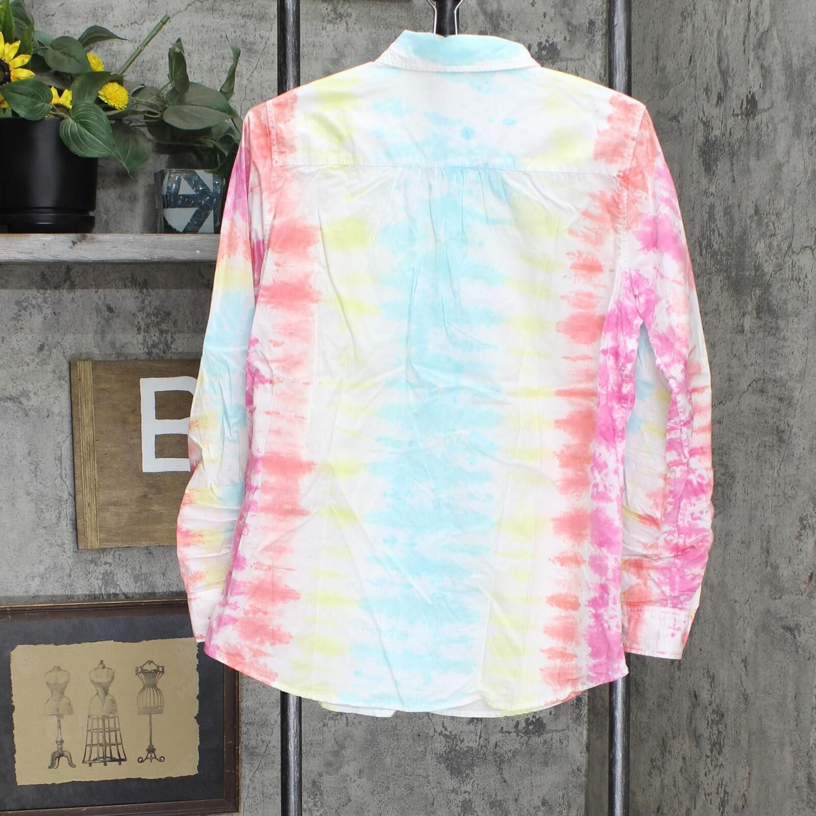 Lands' End Lands' End Dye Button Up Top 516840-sample Xs Multi Tie Dye Size XS / US 0-2 / IT 36-38 - 2 Thumbnail
