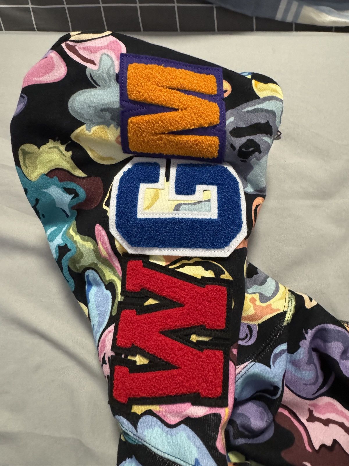 Bape BAPE Multicolor Shark WGM Full Zip Hoodie (Black Base) Size US M / EU 48-50 / 2 - 3 Thumbnail