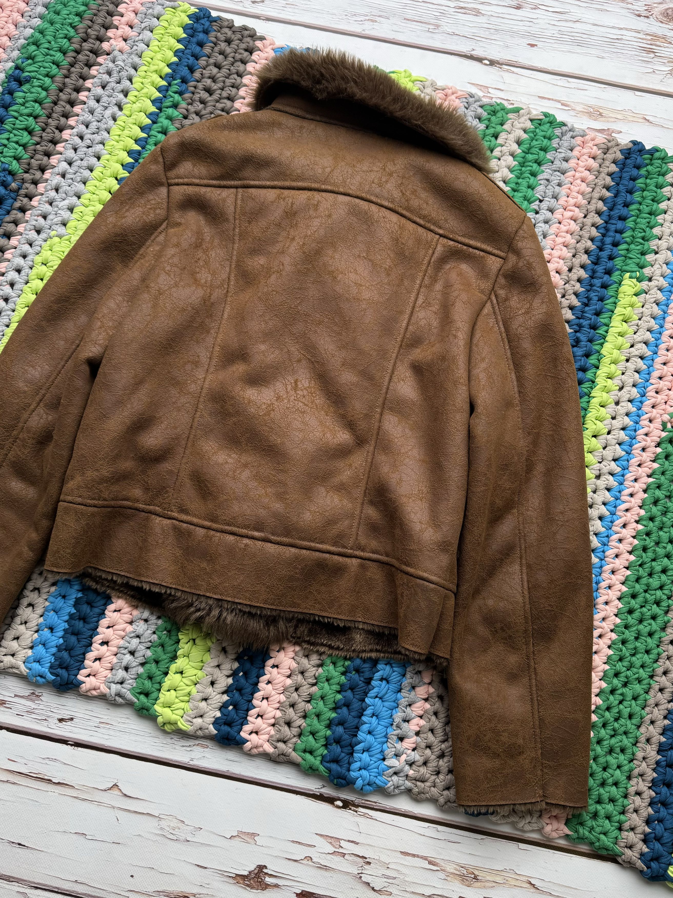 Japanese Brand Vintage Faux Sheepskin Coat (D10)(D15) Size L / US 10 / IT 46 - 10 Thumbnail