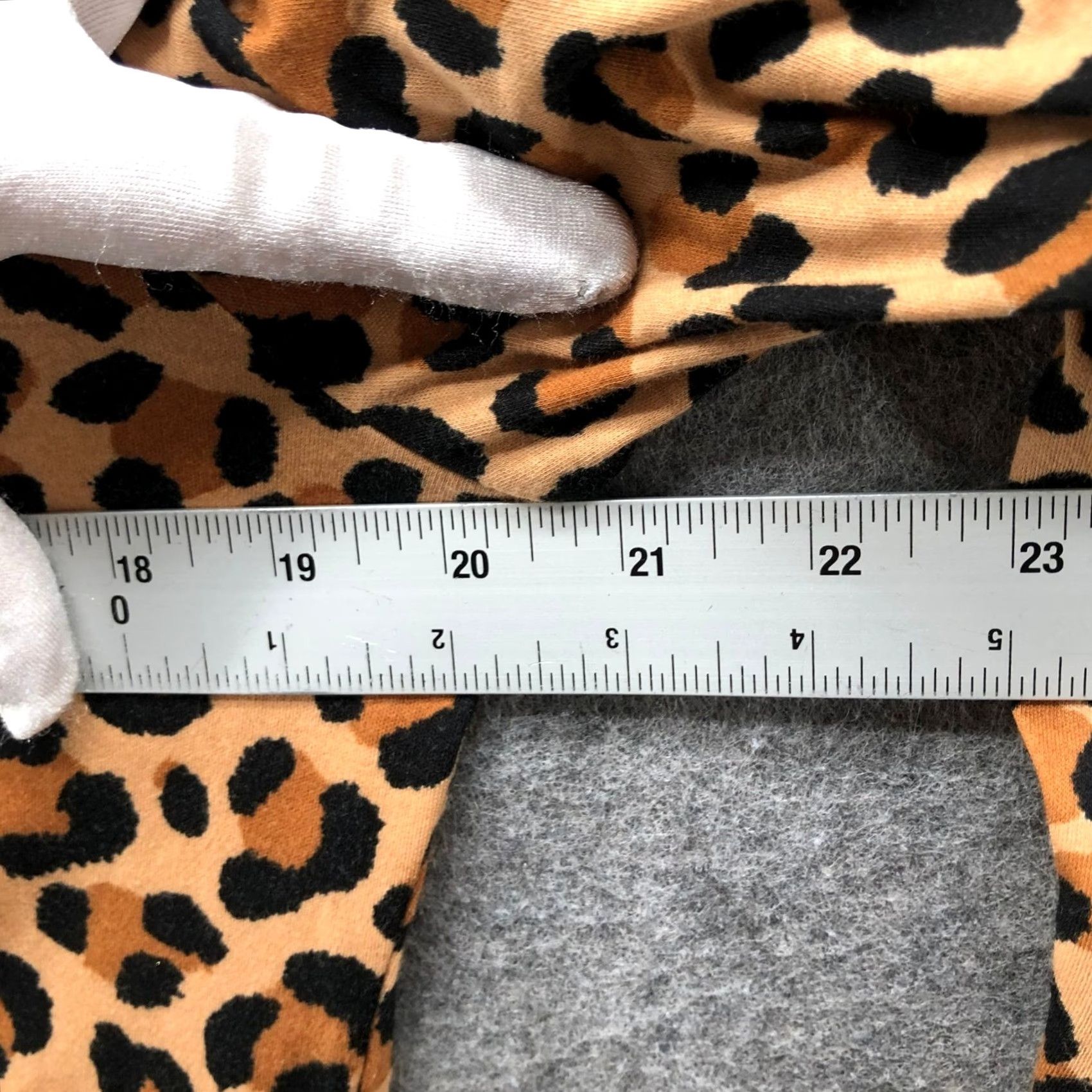 Ann Taylor Ann Taylor Mock Neck Long Sleeve T-Shirt Womens L Tan Leopard Print Cotton Size L / US 10 / IT 46 - 7 Thumbnail