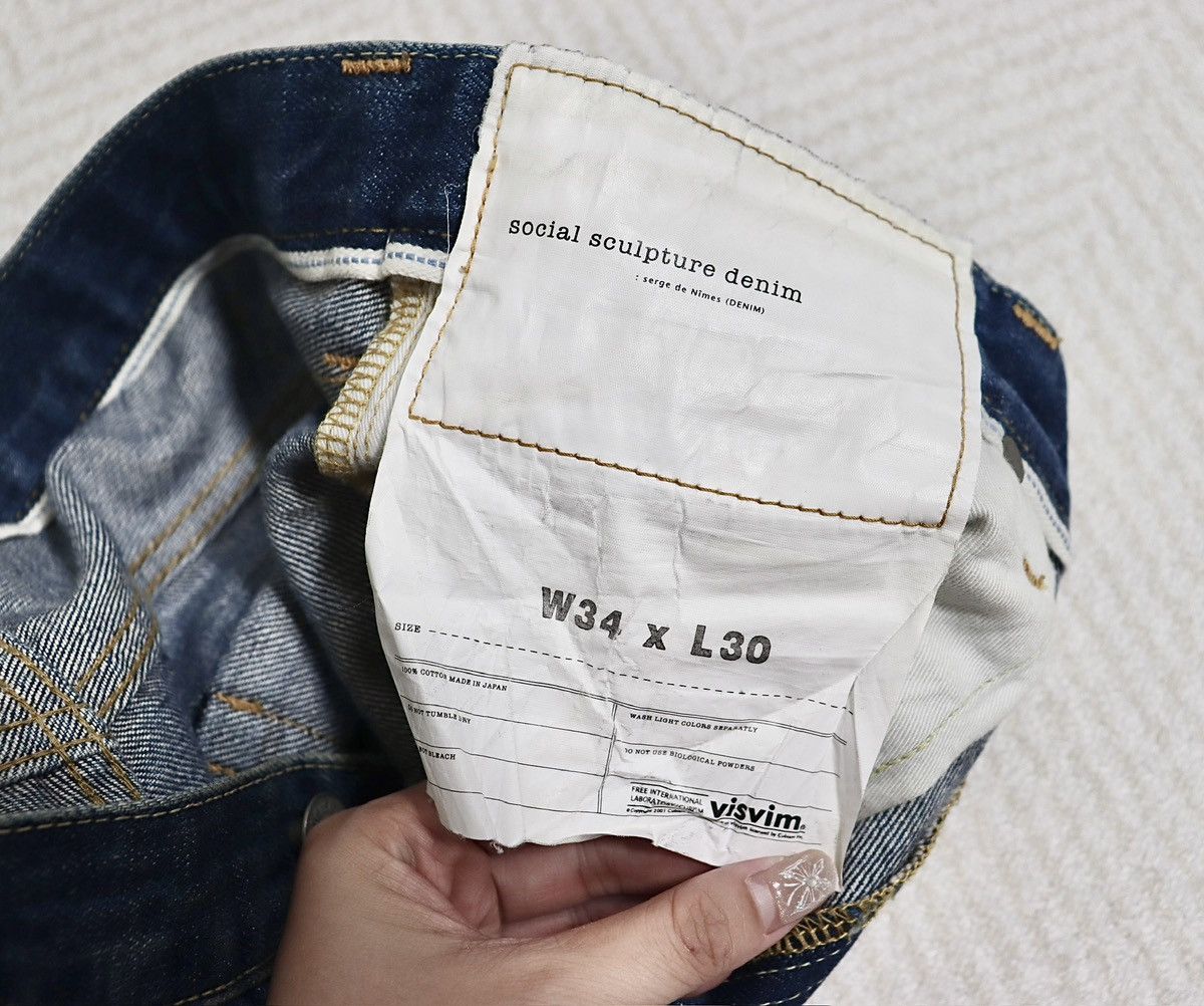 Visvim Visvim 17ss Social Sculpture 03D12 Denim W34L30 Size US 34 / EU 50 - 8 Thumbnail