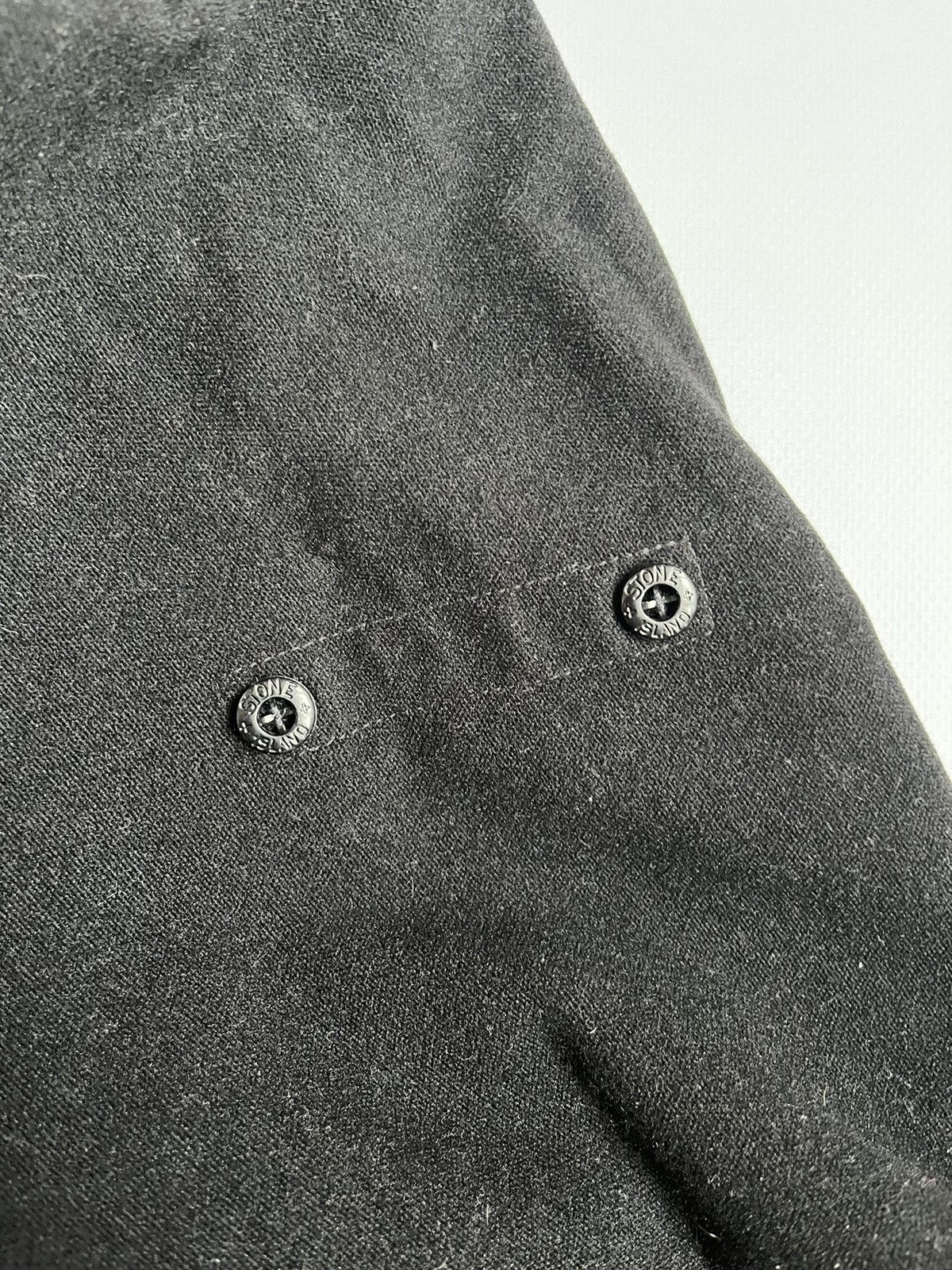 Stone Island Stone Island Men 2021 Black Ghost Flocked Pullover Hoodie Size US M / EU 48-50 / 2 - 12 Thumbnail