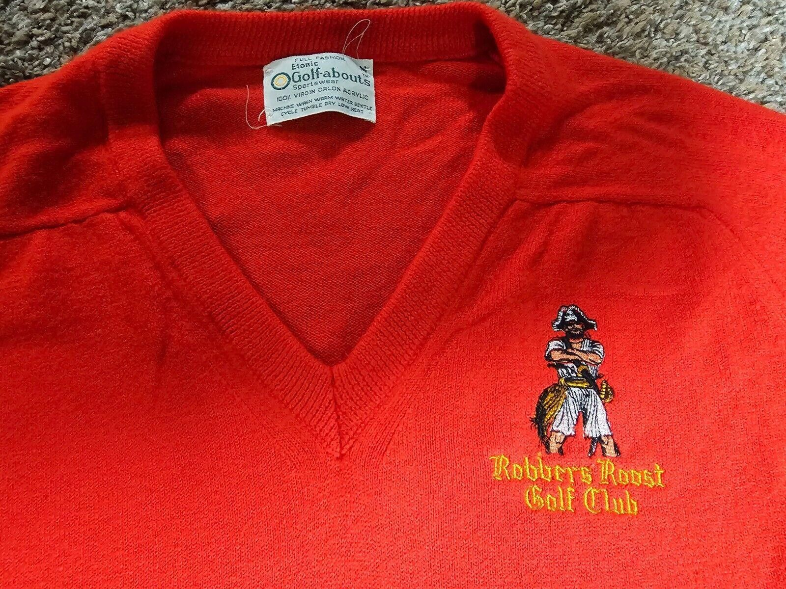 Etonic Etonic Golf-Abouts Robbers Roost Golf Club Sweater M V-Neck Size US M / EU 48-50 / 2 - 2 Thumbnail