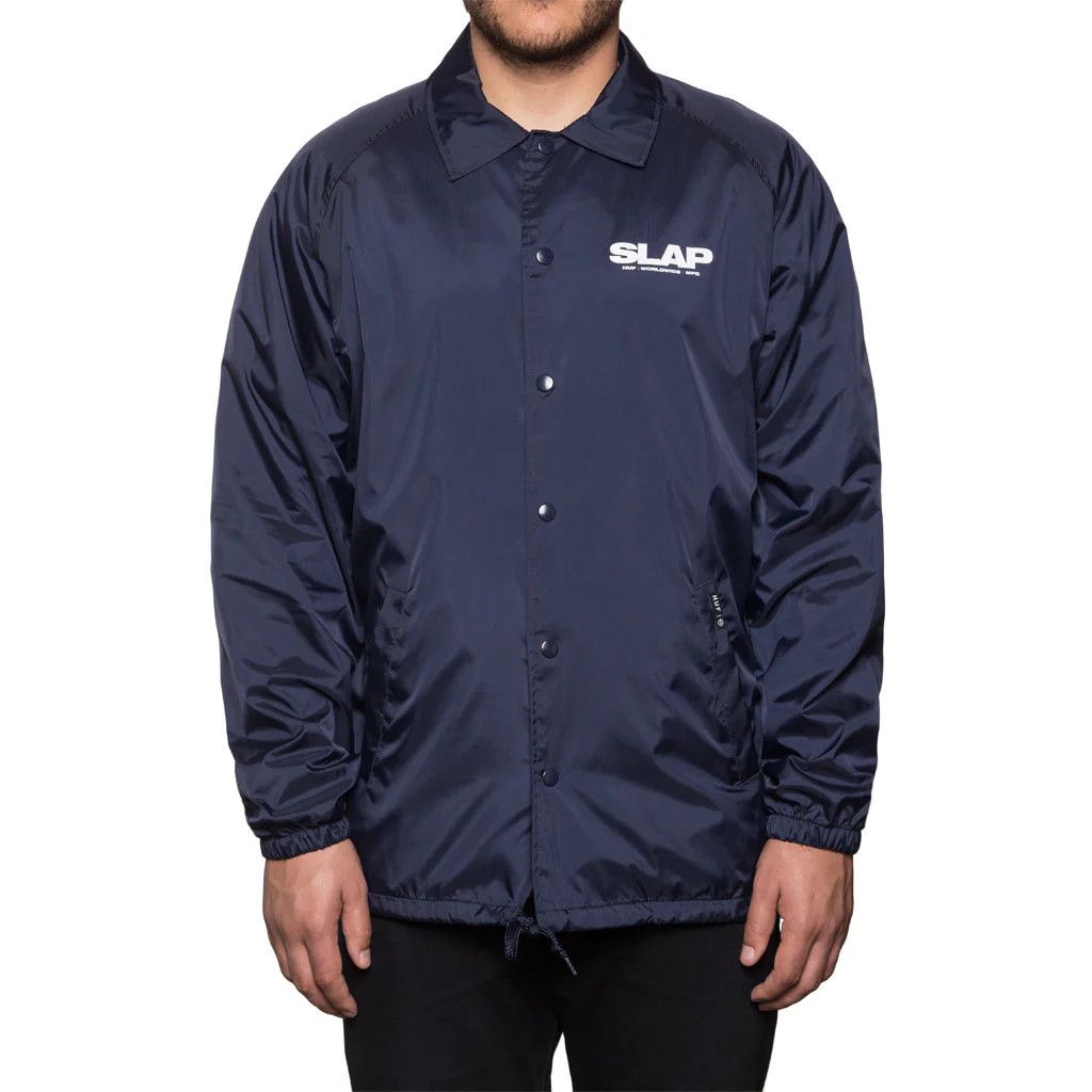 Huf HUF X SLAP COACHES JACKET NAVY Size US L / EU 52-54 / 3 - 1 Thumbnail