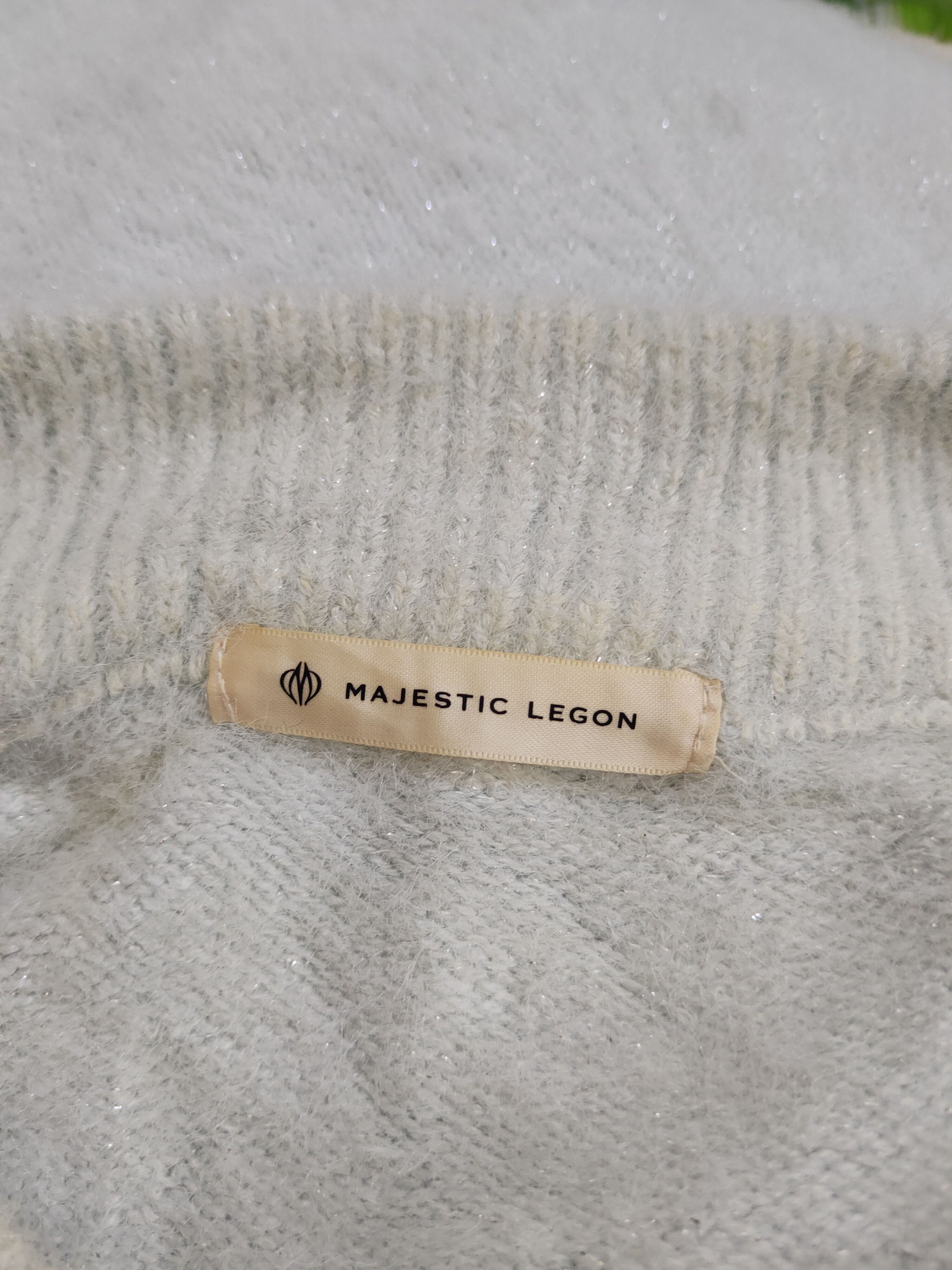 Vintage Majestic Lagon Green Shag Shaggy Fur Mohair Knitwear #S2084 Size S / US 4 / IT 40 - 12 Thumbnail