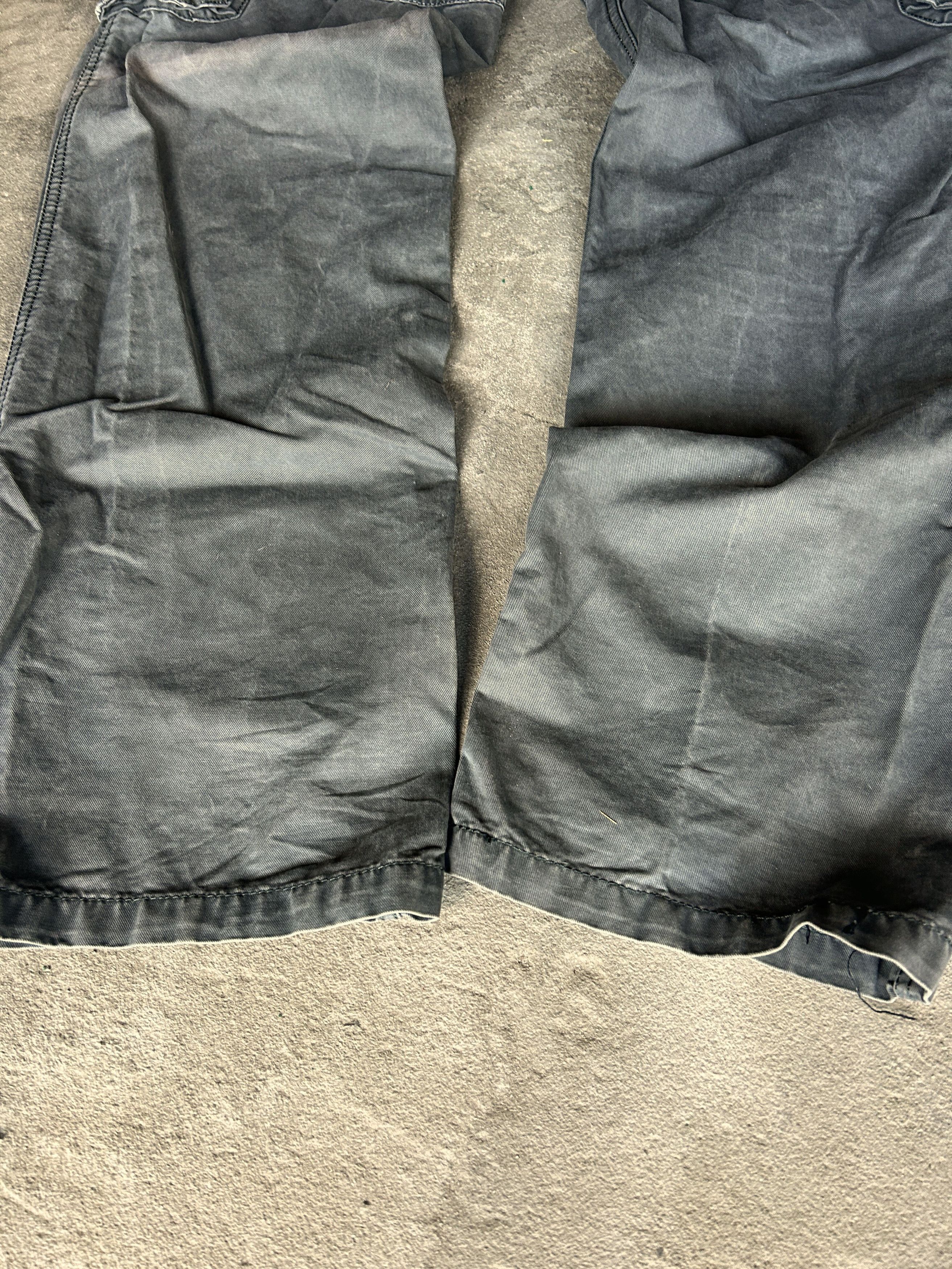 Vintage Washed Black Cargo Pants Distressed Utility Y2K Style Size US 32 / EU 48 - 7 Thumbnail